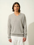 TIMEO pull col V nuage chiné