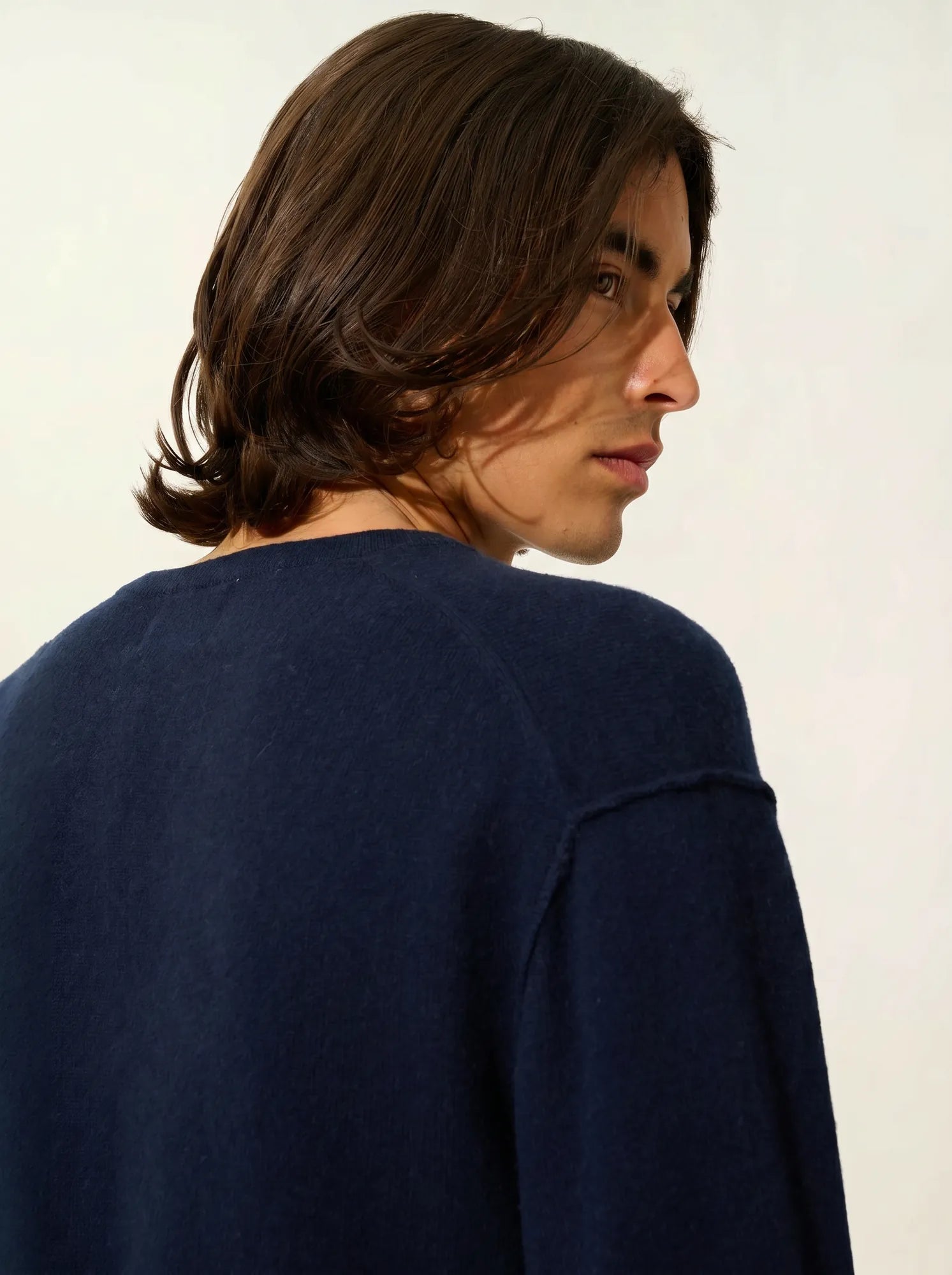 TIMEO pull col V bleu marine