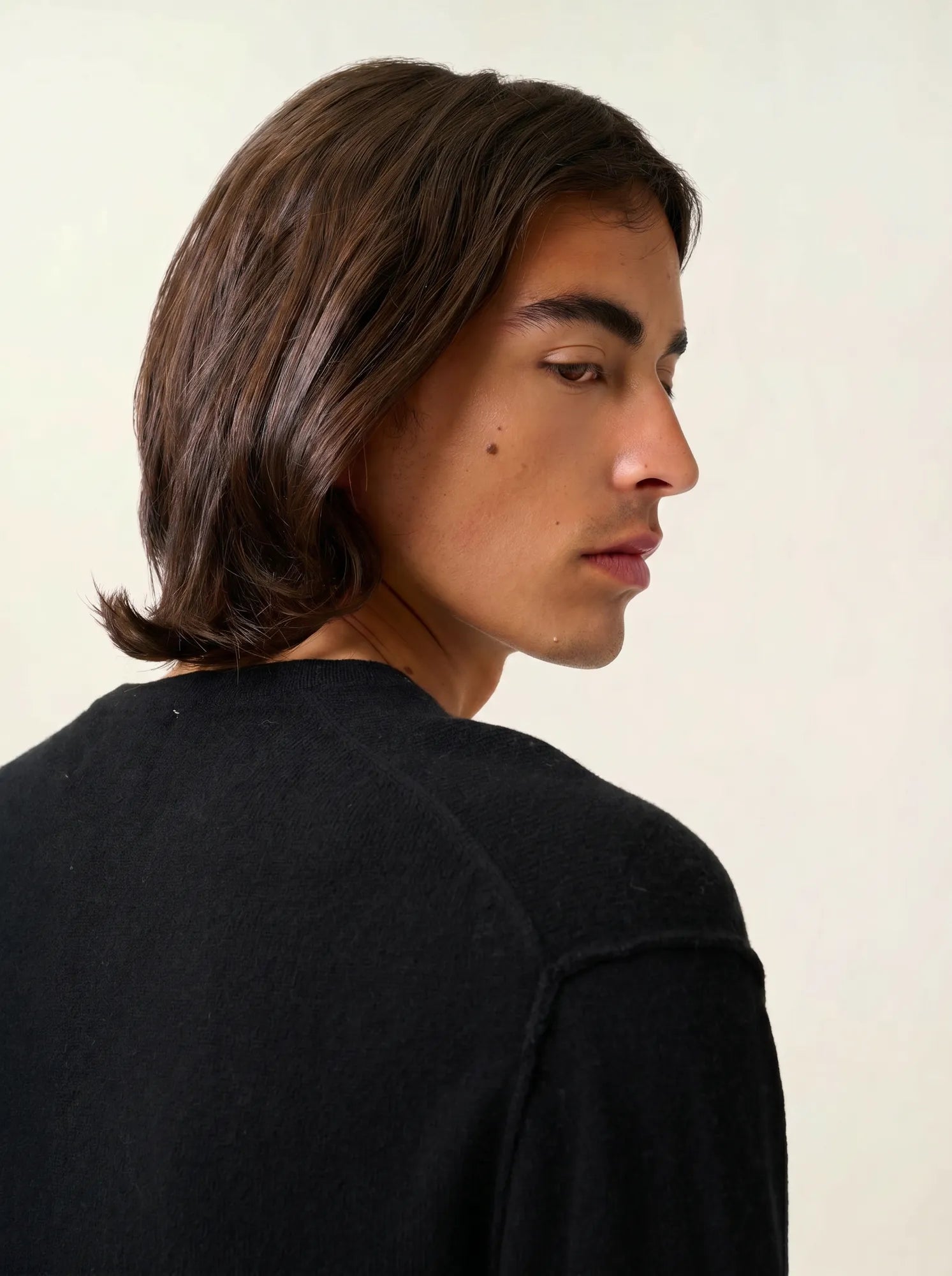 TIMEO pull col V noir