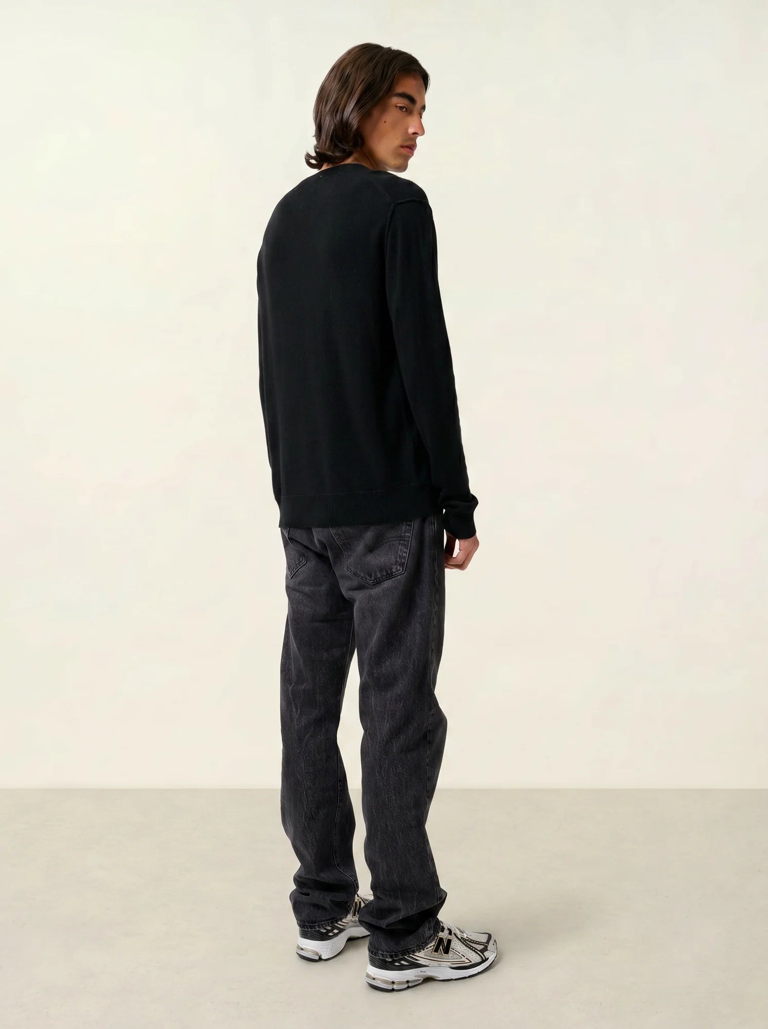 TIMEO pull col V noir