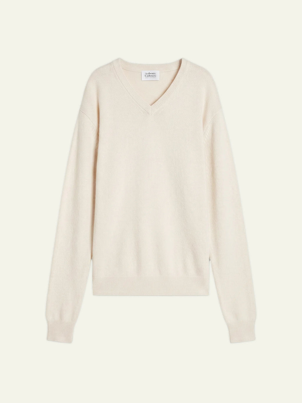 TIMEO Pullover V-Ausschnitt Elfenbein