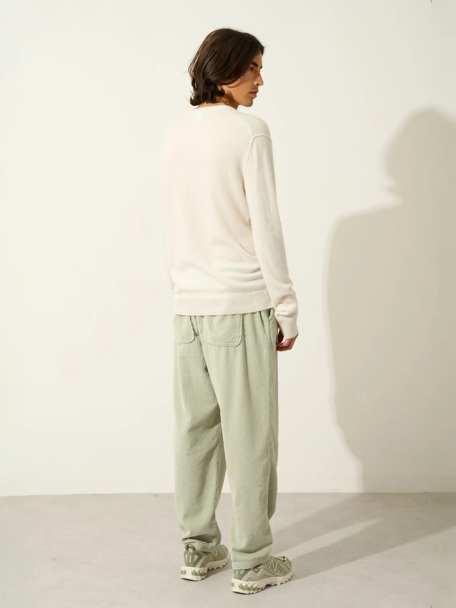 TIMEO pullover v-ausschnitt elfenbein
