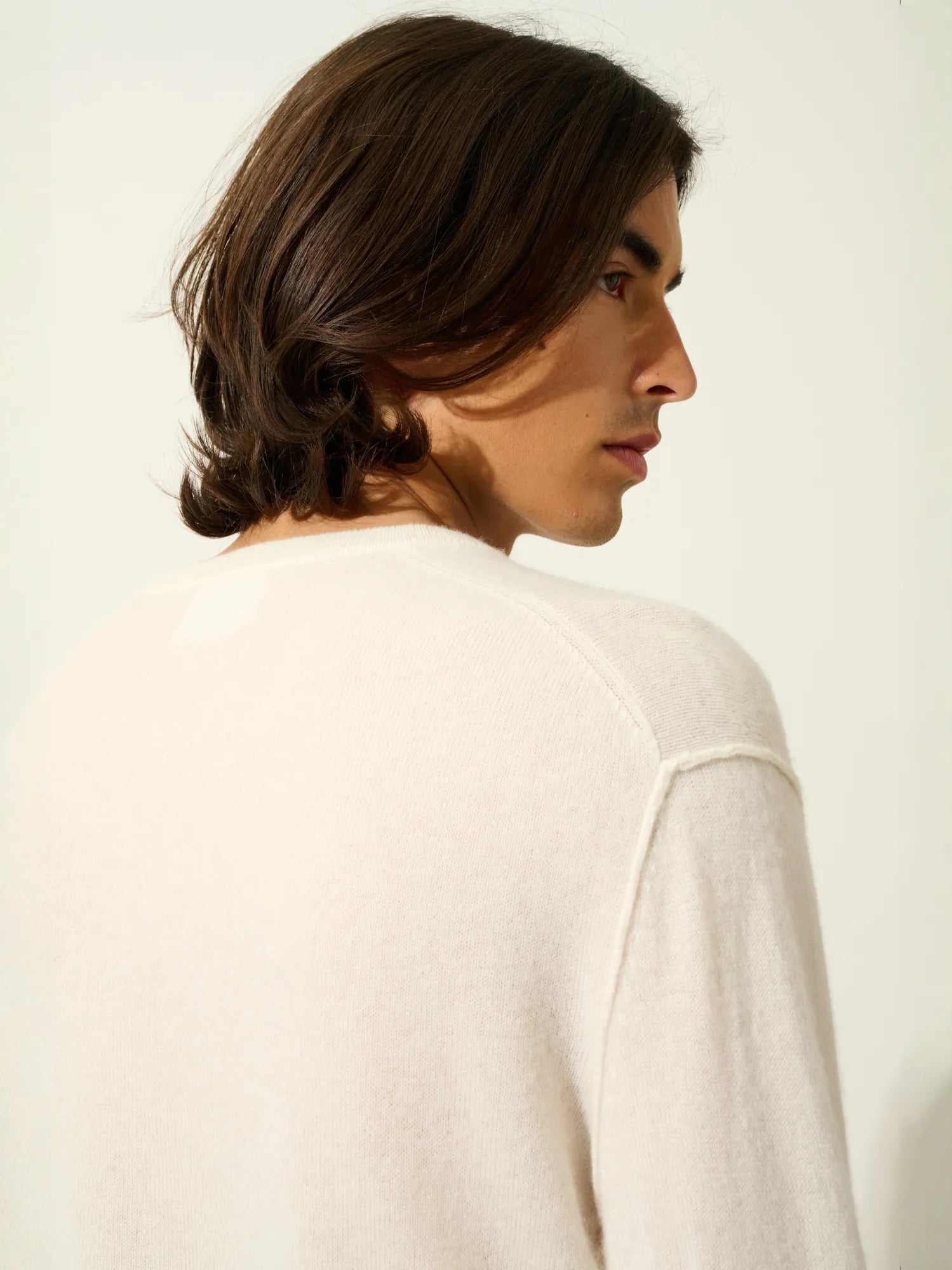 TIMEO pullover v-ausschnitt elfenbein