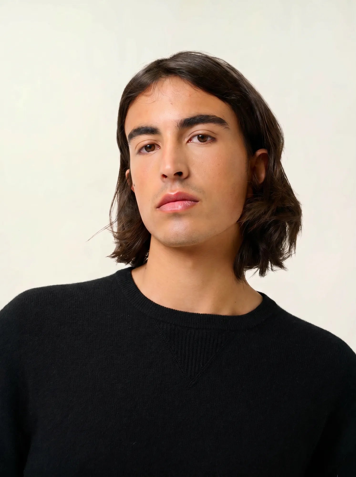 NOLAN pull col rond noir