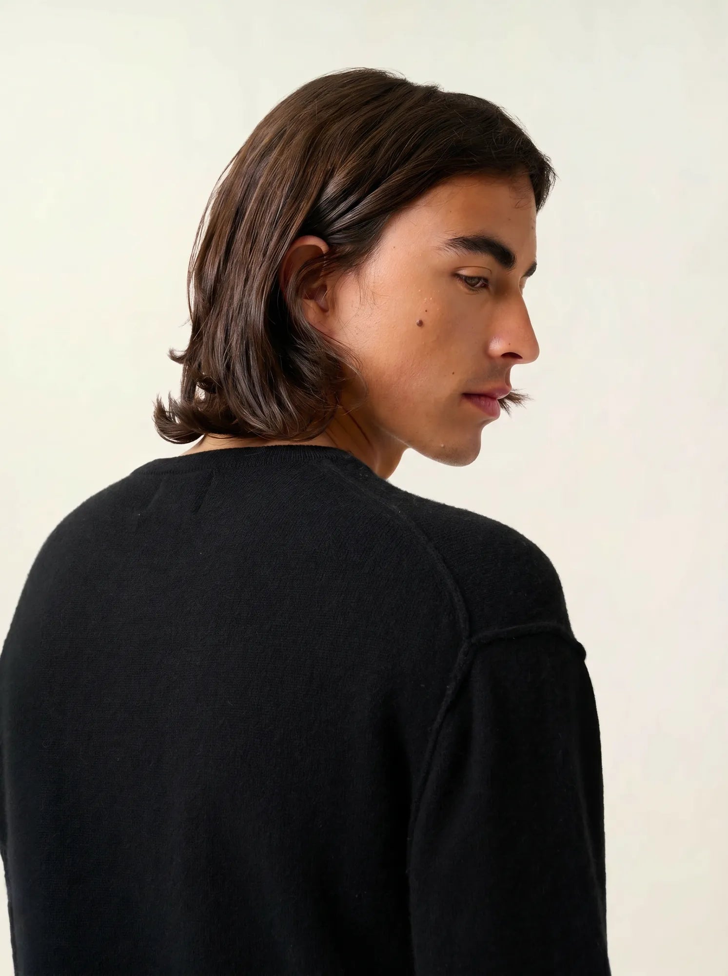 NOLAN pull col rond noir