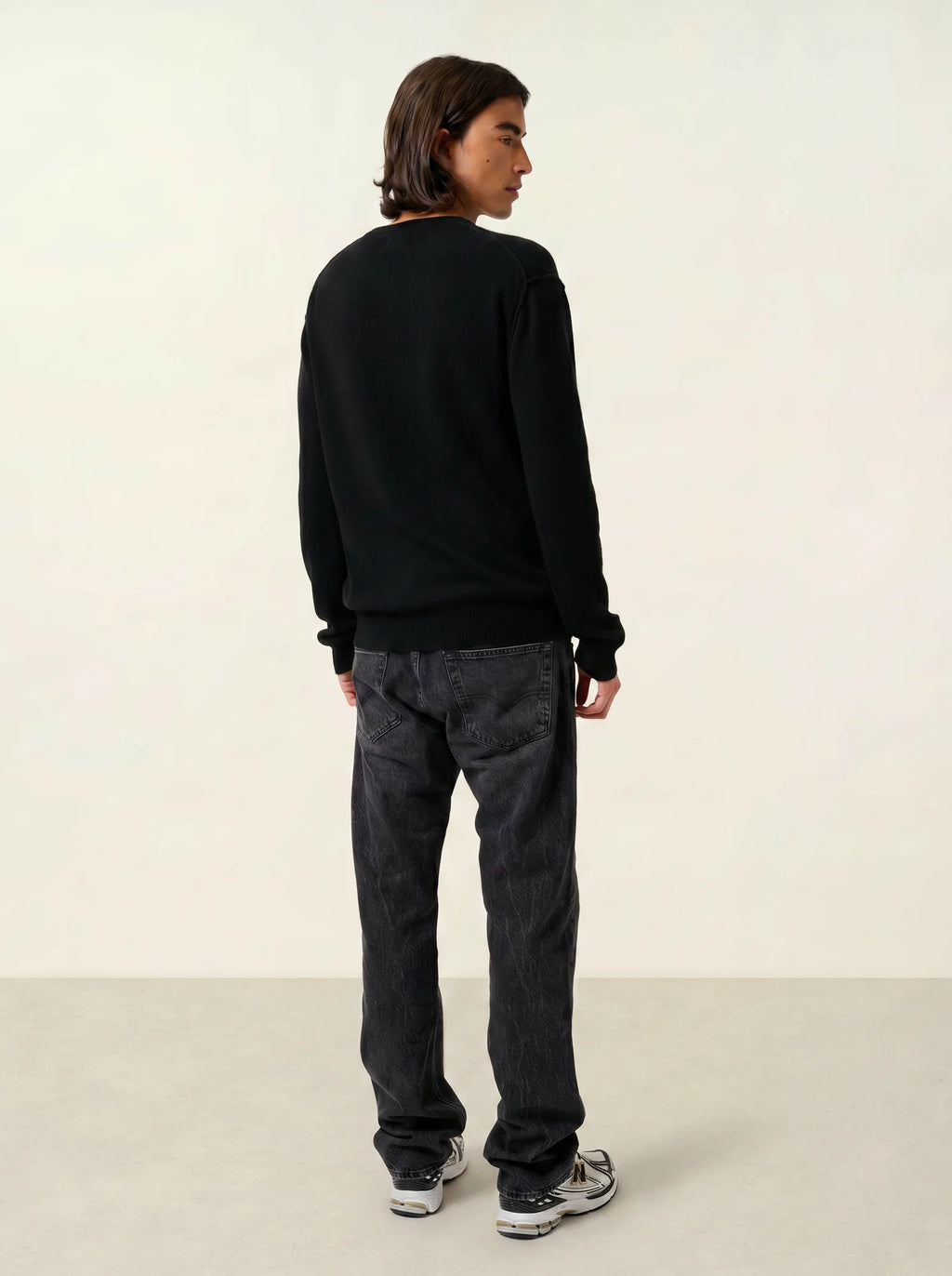NOLAN pull col rond noir