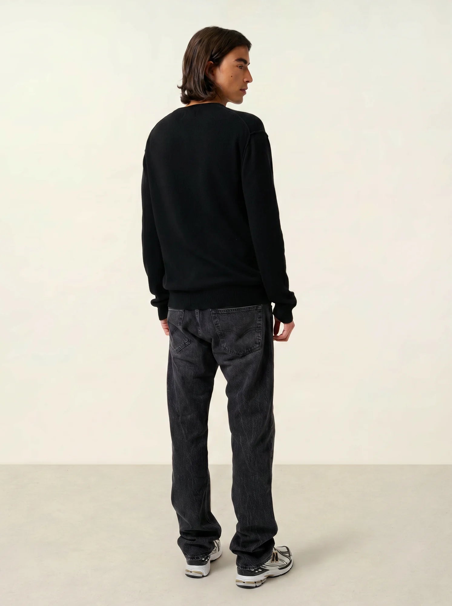 NOLAN pull col rond noir