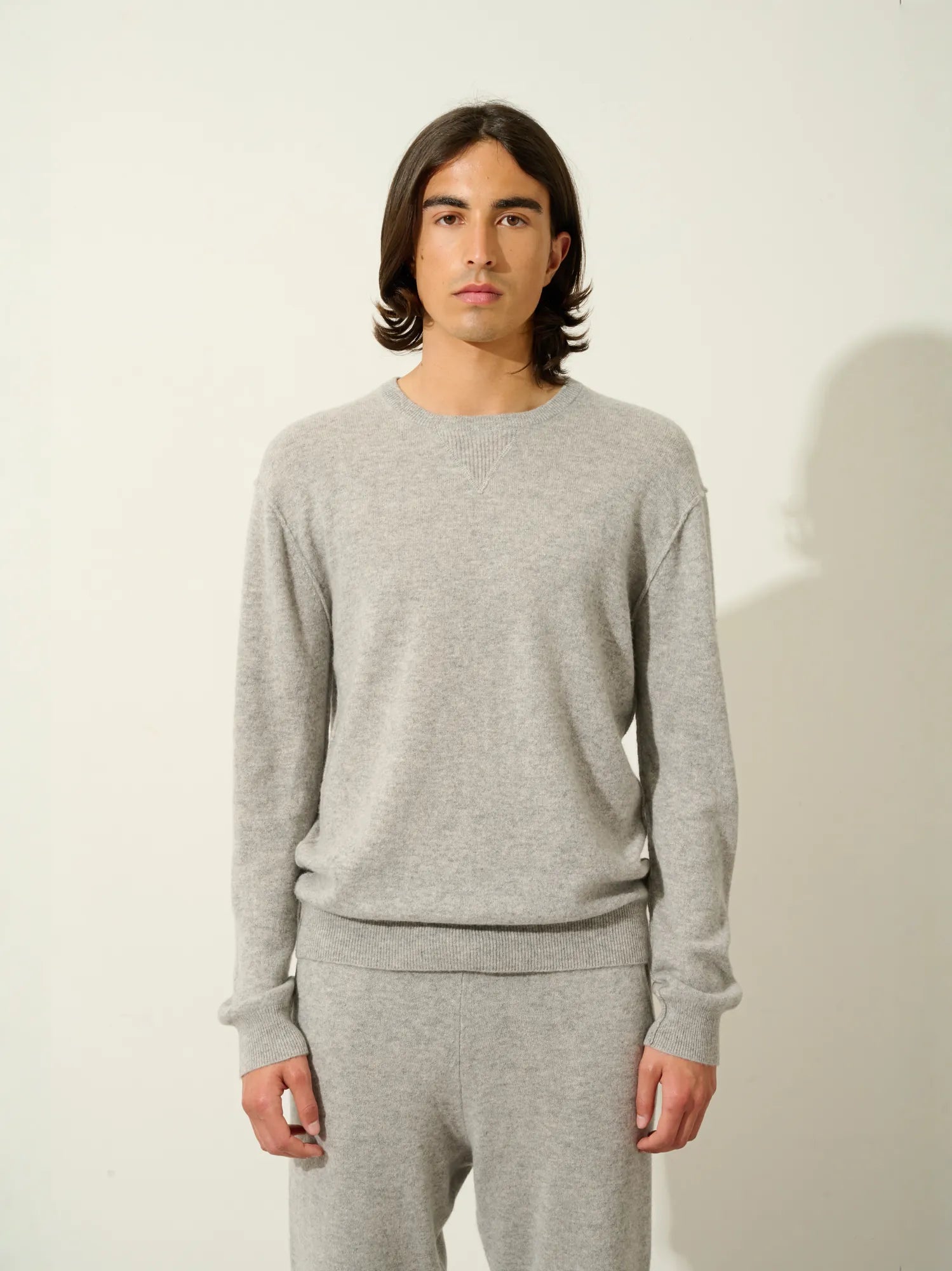 NOLAN pull col rond nuage chiné