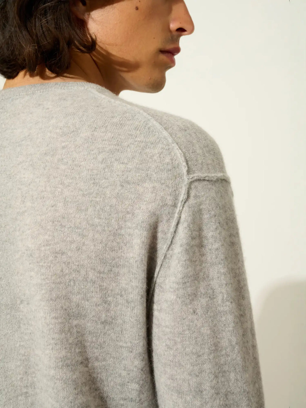 NOLAN pull col rond nuage chiné