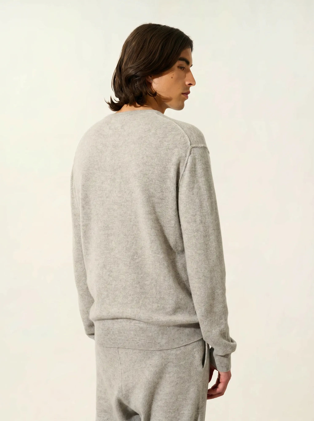 NOLAN pull col rond nuage chiné