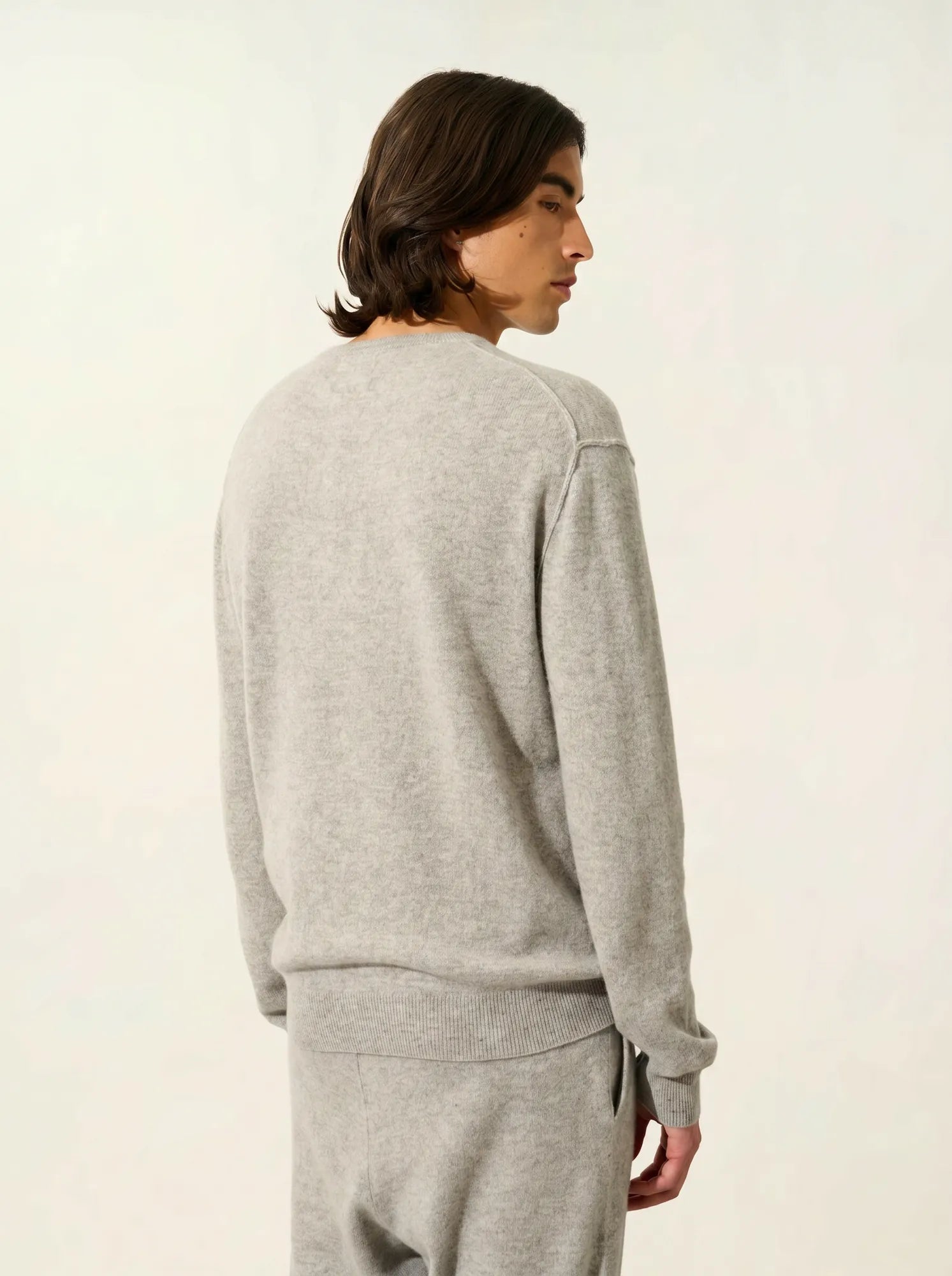 NOLAN pull col rond nuage chiné