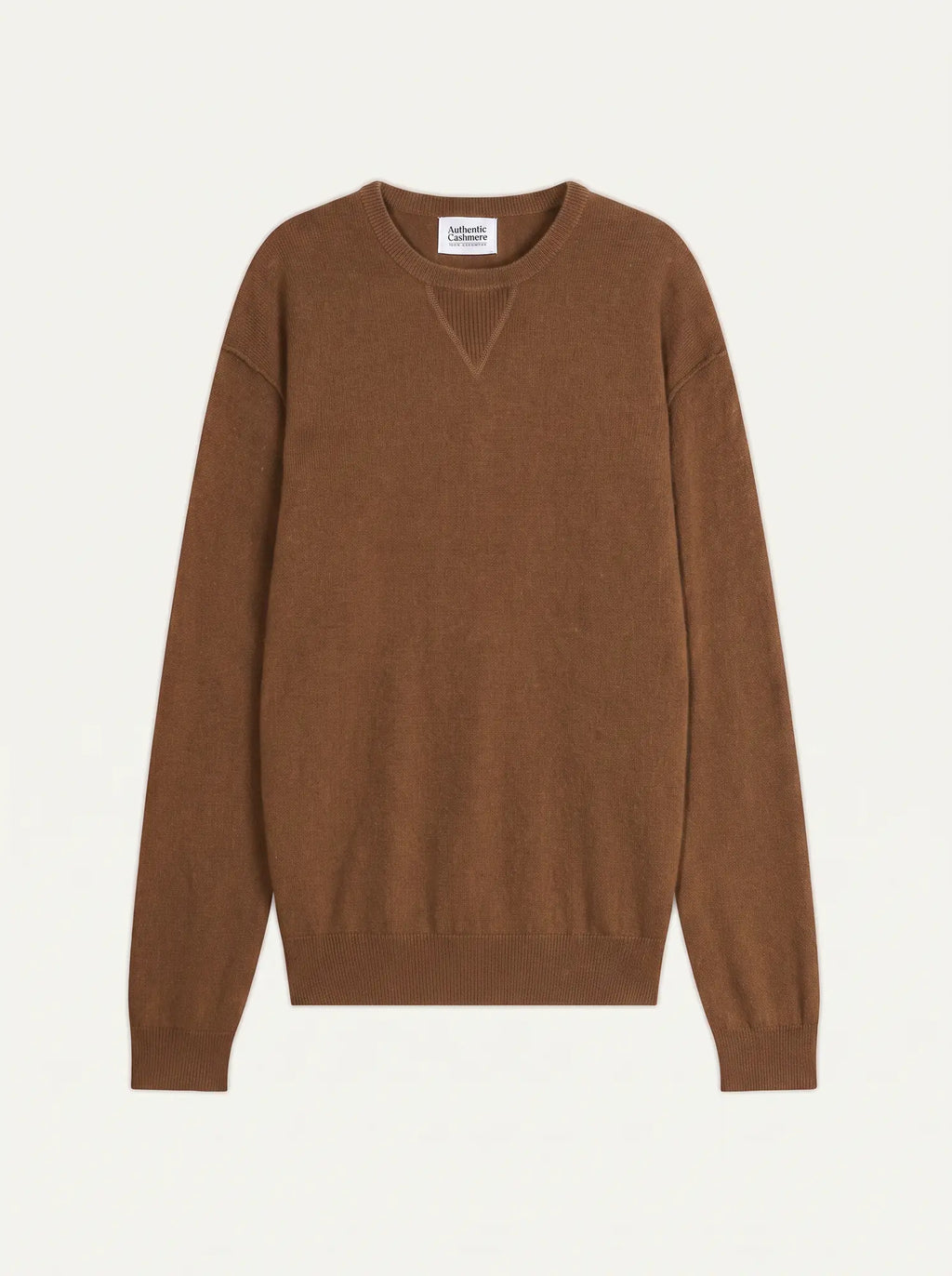 NOLAN pullover rundhalsausschnitt haselnuss