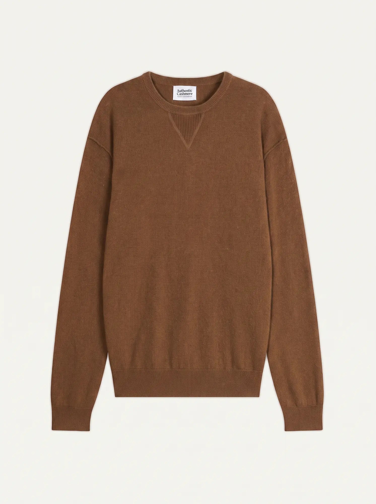 NOLAN pullover rundhalsausschnitt haselnuss