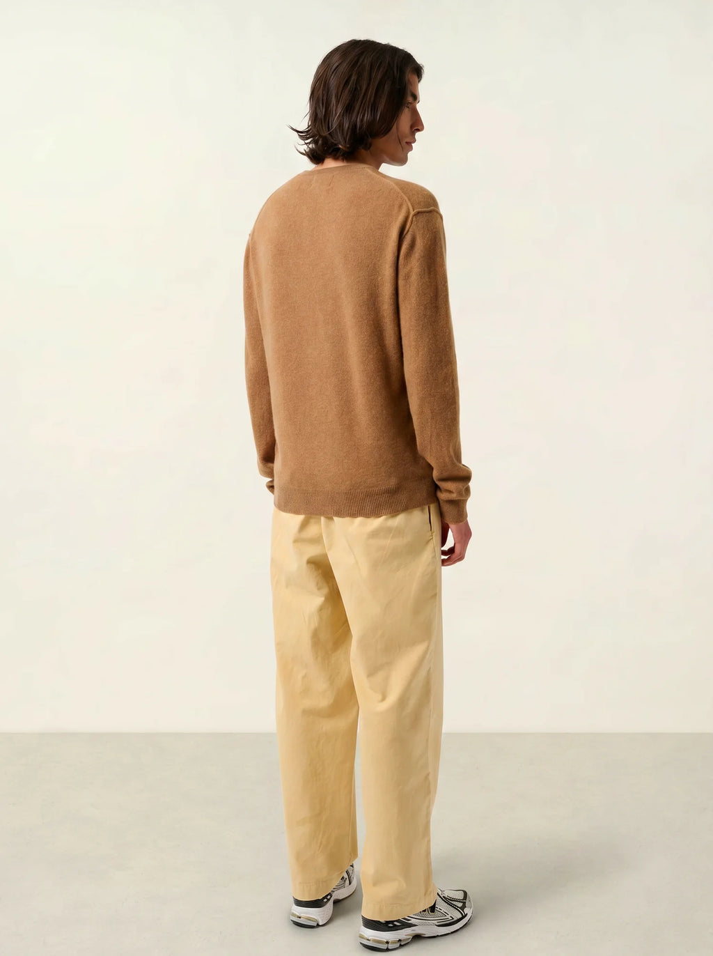 NOLAN pullover rundhalsausschnitt haselnuss