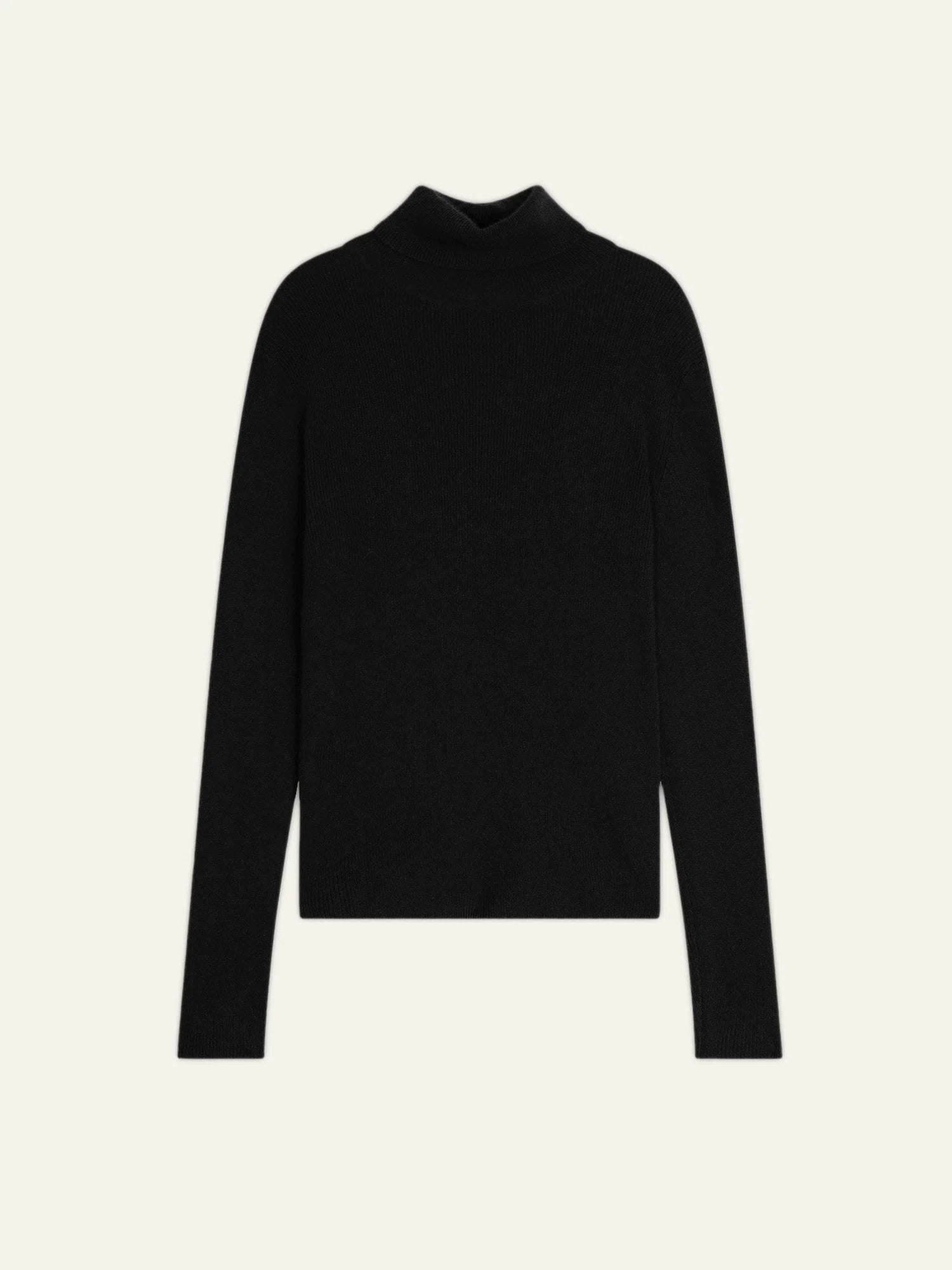SUZIE pull col roulé noir