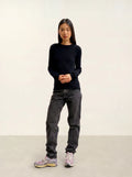 BELLA pull col rond noir