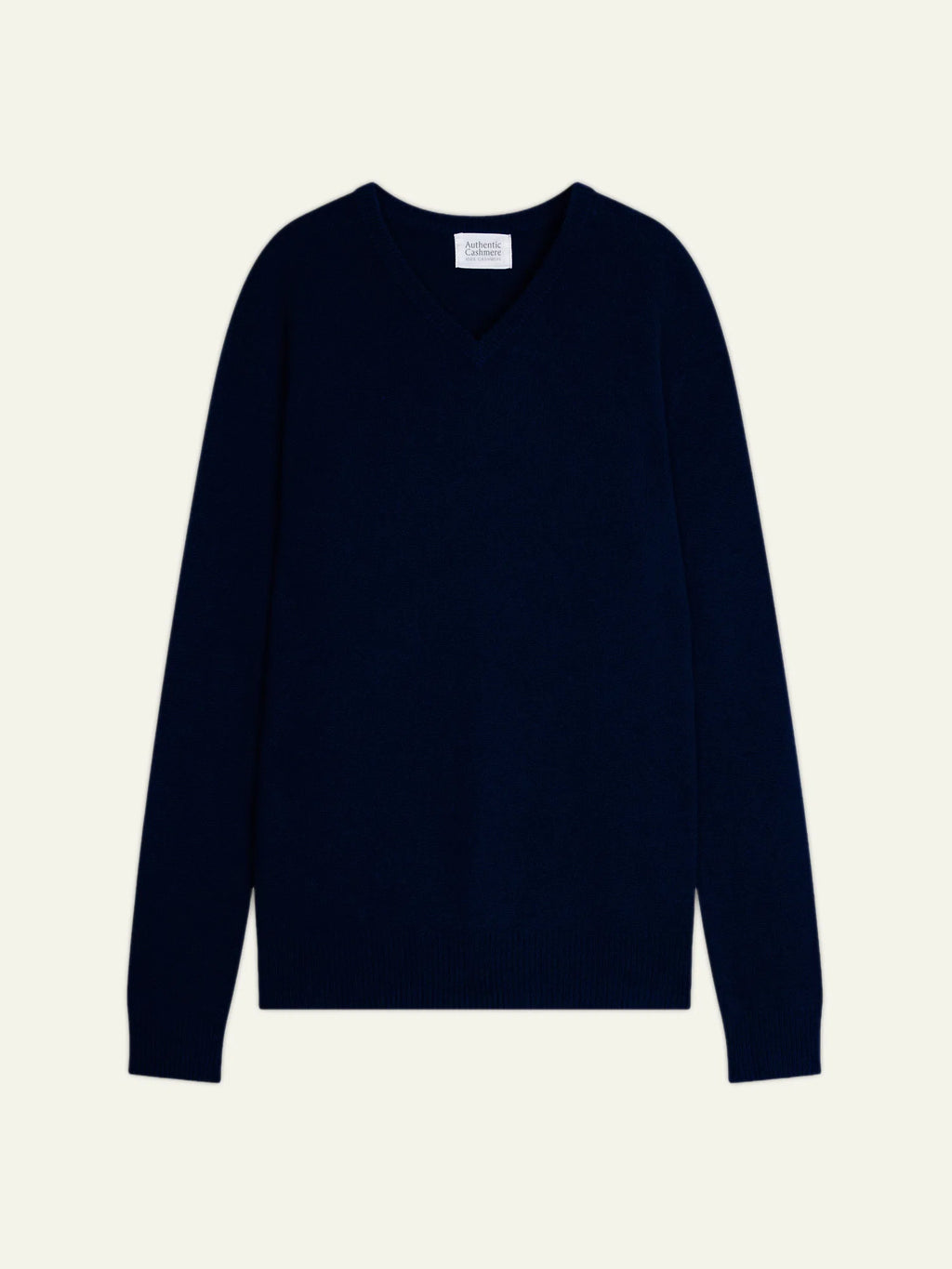 VICTOR pull col V 4 fils bleu marine
