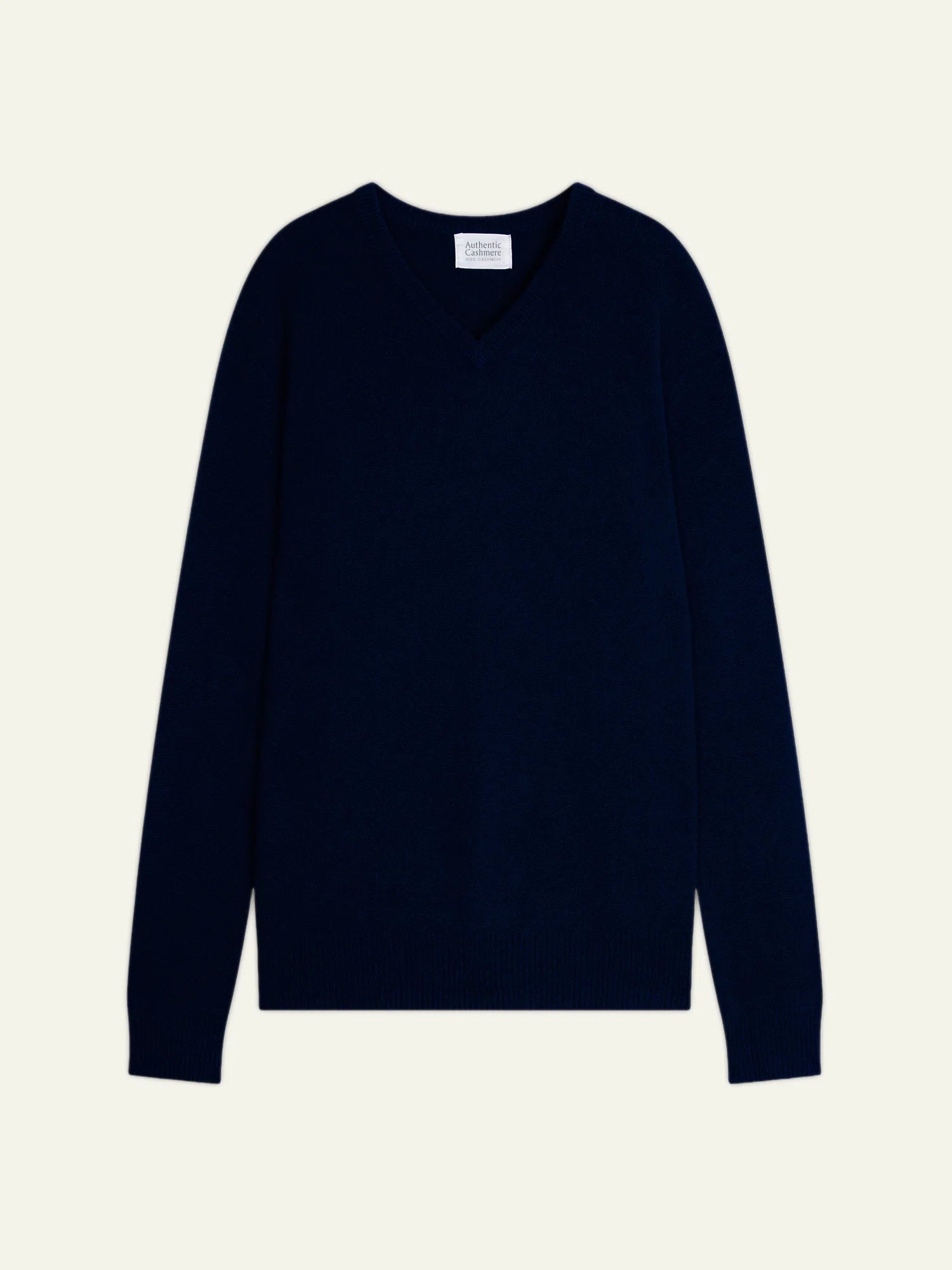 VICTOR pull col V 4 fils bleu marine