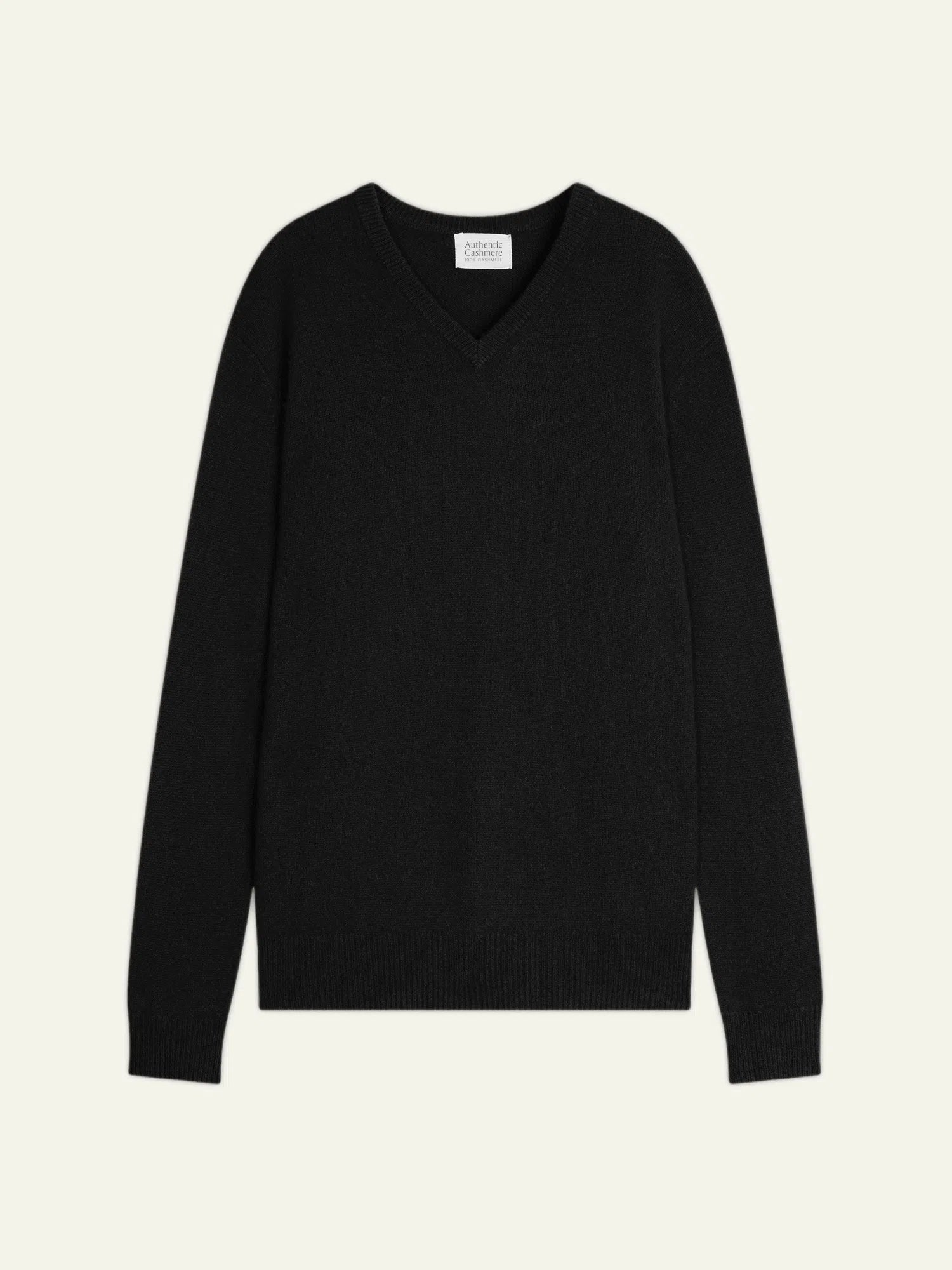 VICTOR pull col V 4 fils noir