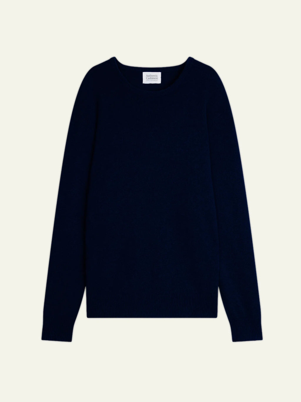 VICTO pull col rond 4 fils bleu marine