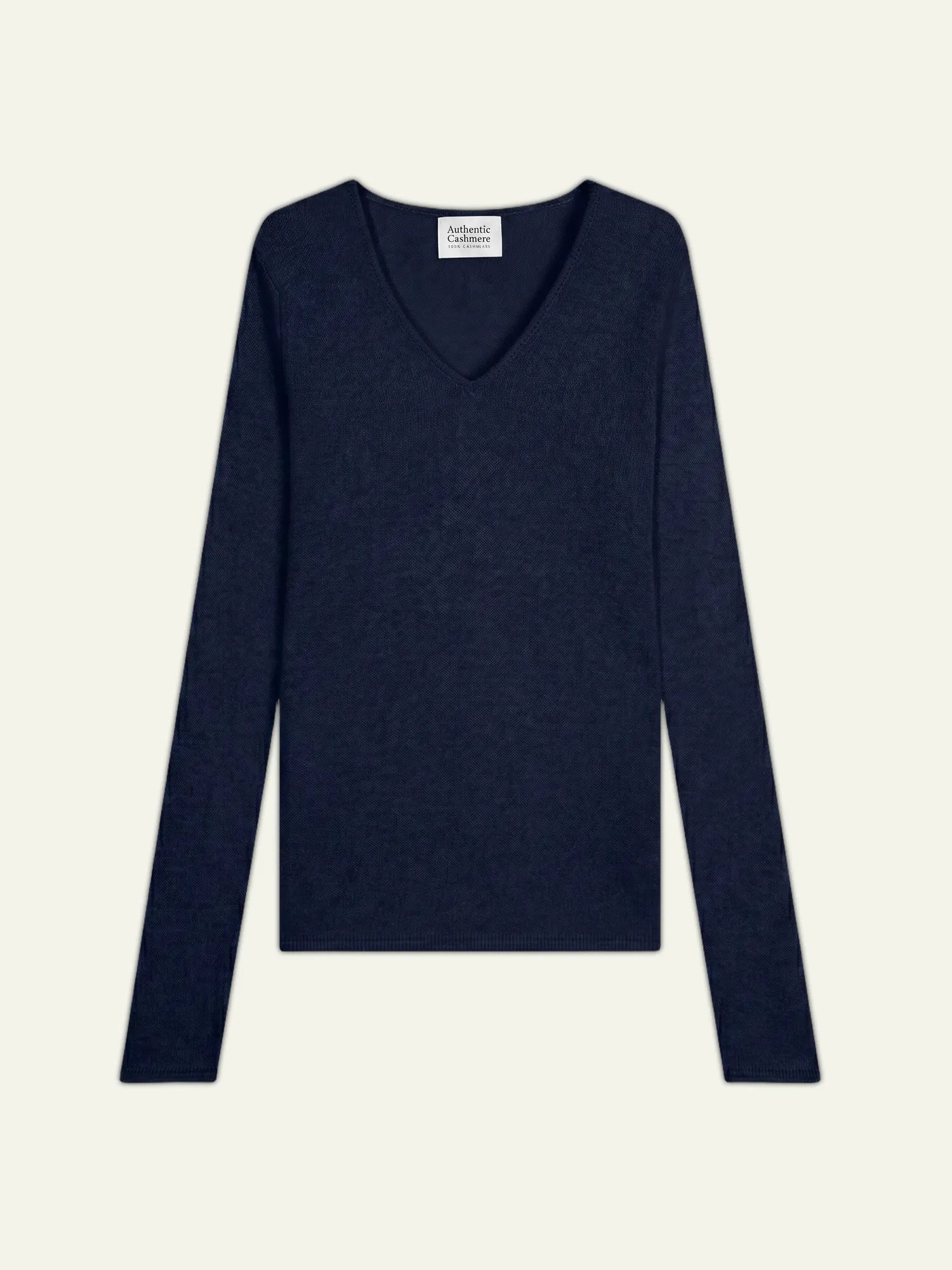 CHELSEA pull col V 4 fils bleu marine