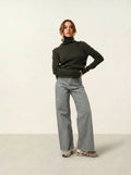 TED pull col roulé 4 fils kaki