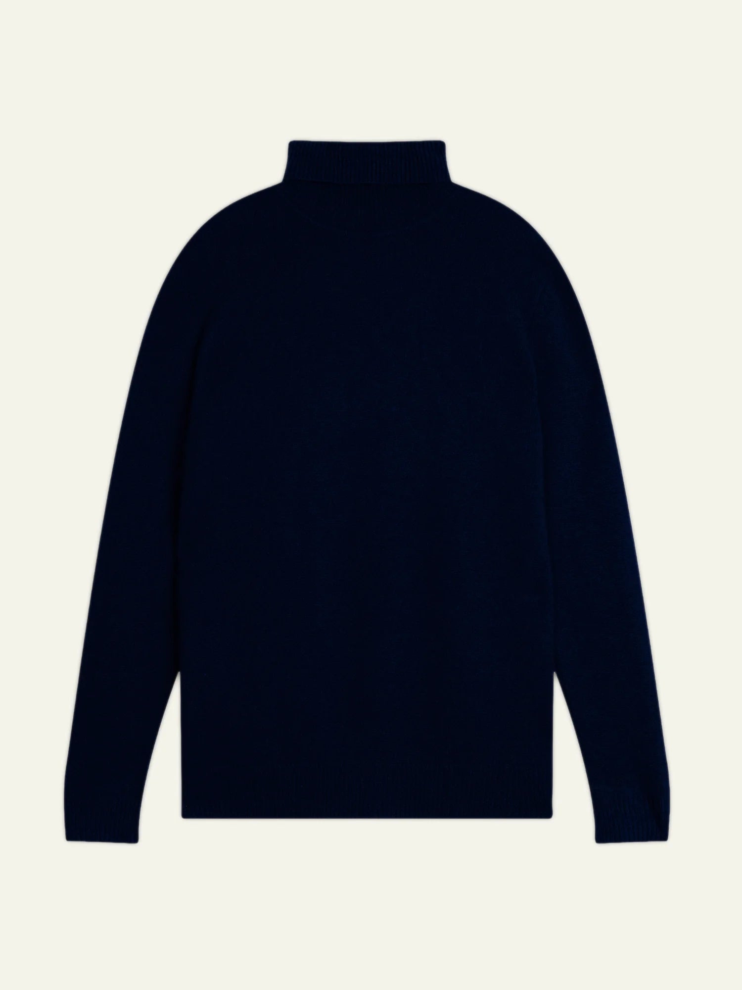 MARTIN pull col roulé 4 fils bleu marine