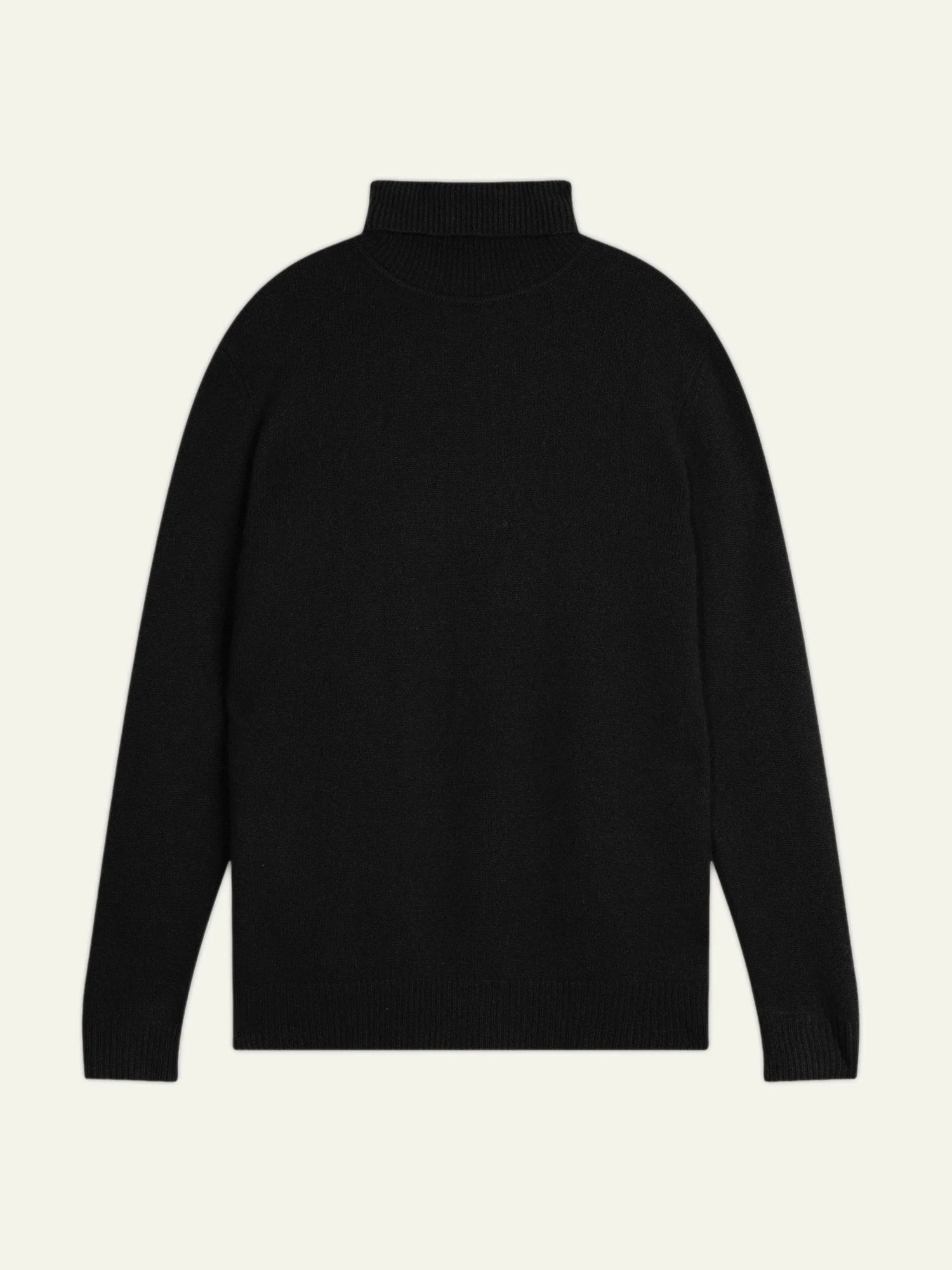 MARTIN pull col roulé 4 fils noir