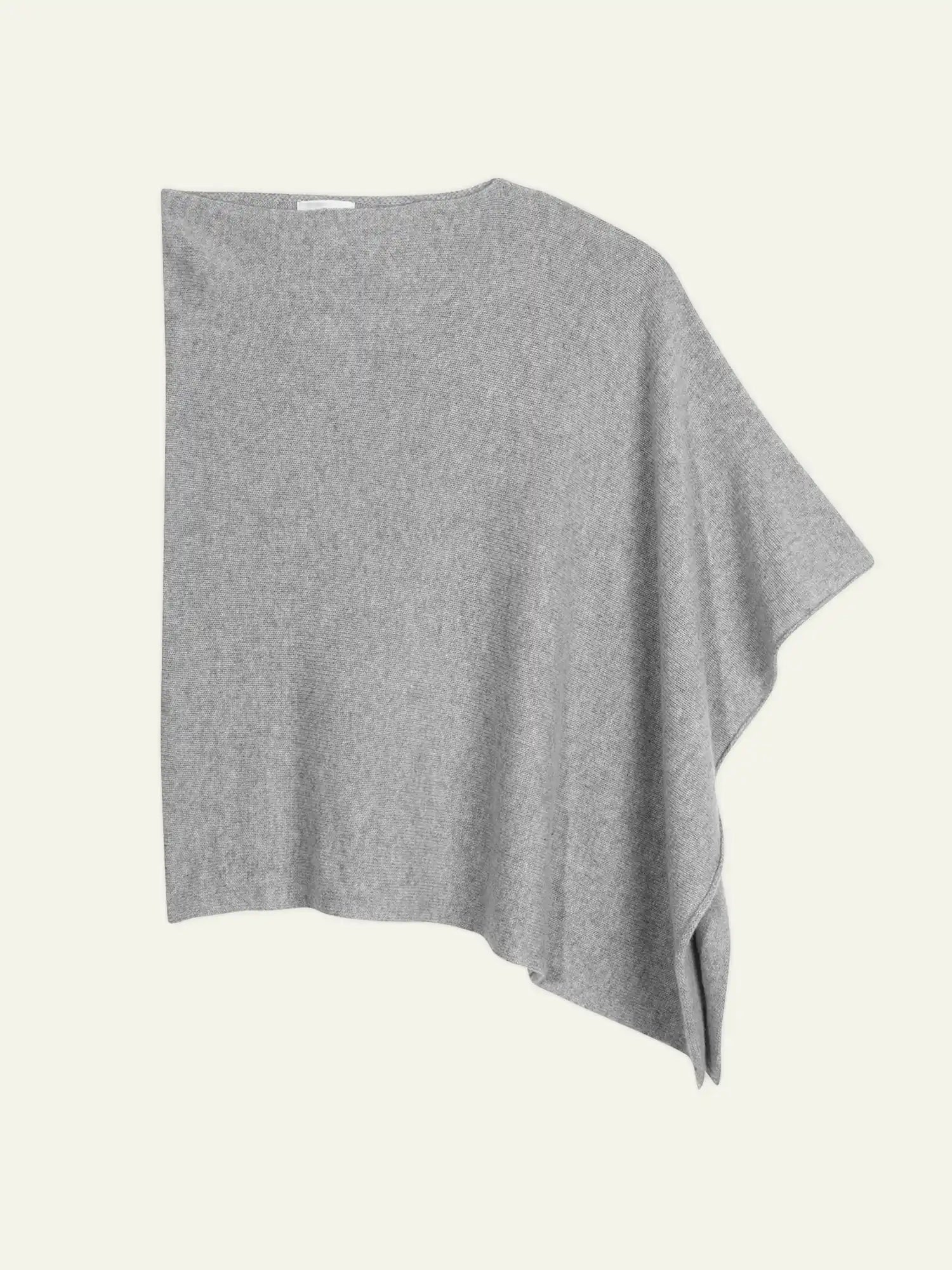 MERYL poncho 4 fils nuage chiné