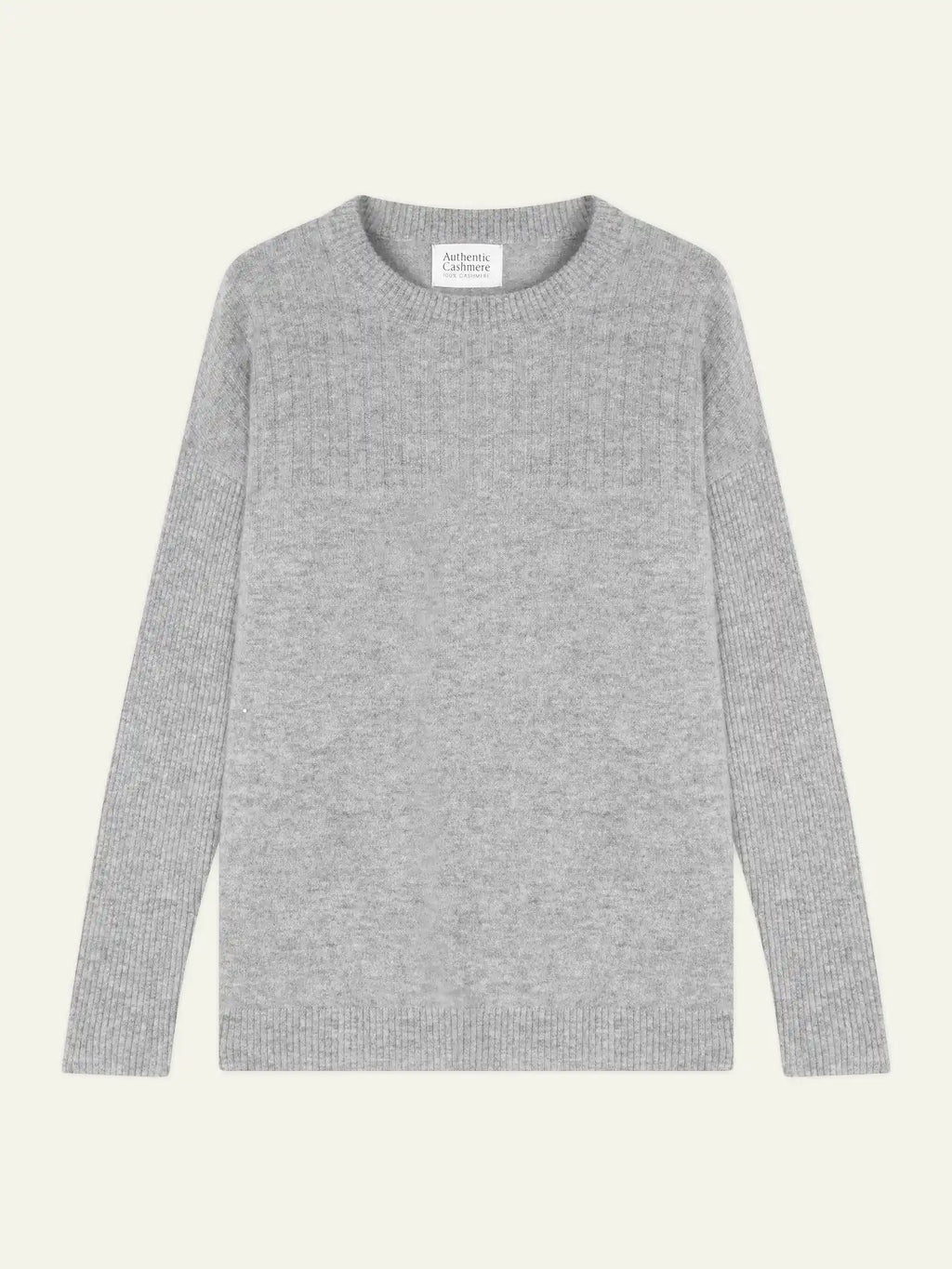 DARIA pull col rond nuage chiné
