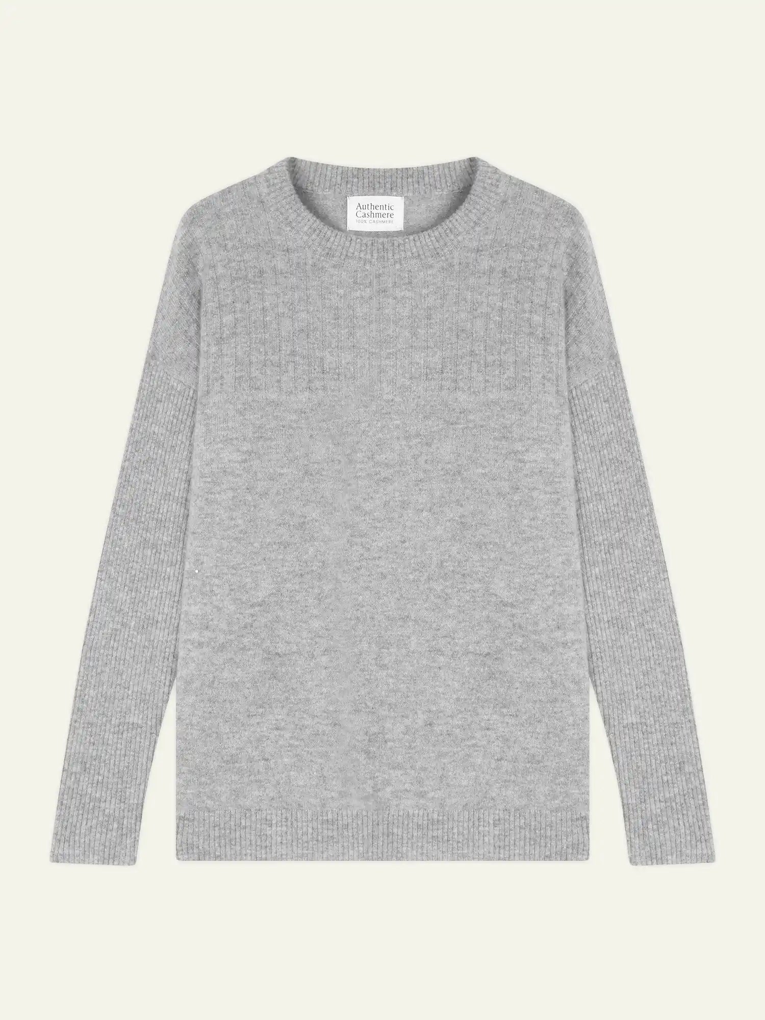 DARIA pull col rond nuage chiné