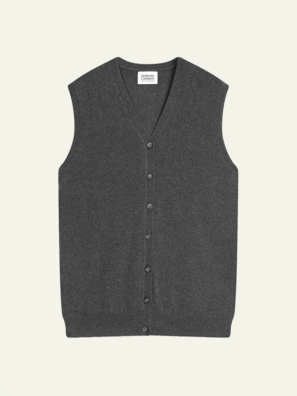 HUGO cardigan v-neck sleeveless heather charcoal