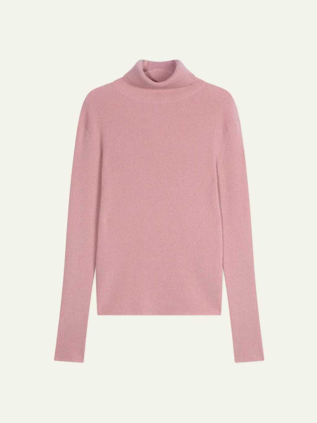 SUZIE pull col roulé bois de rose