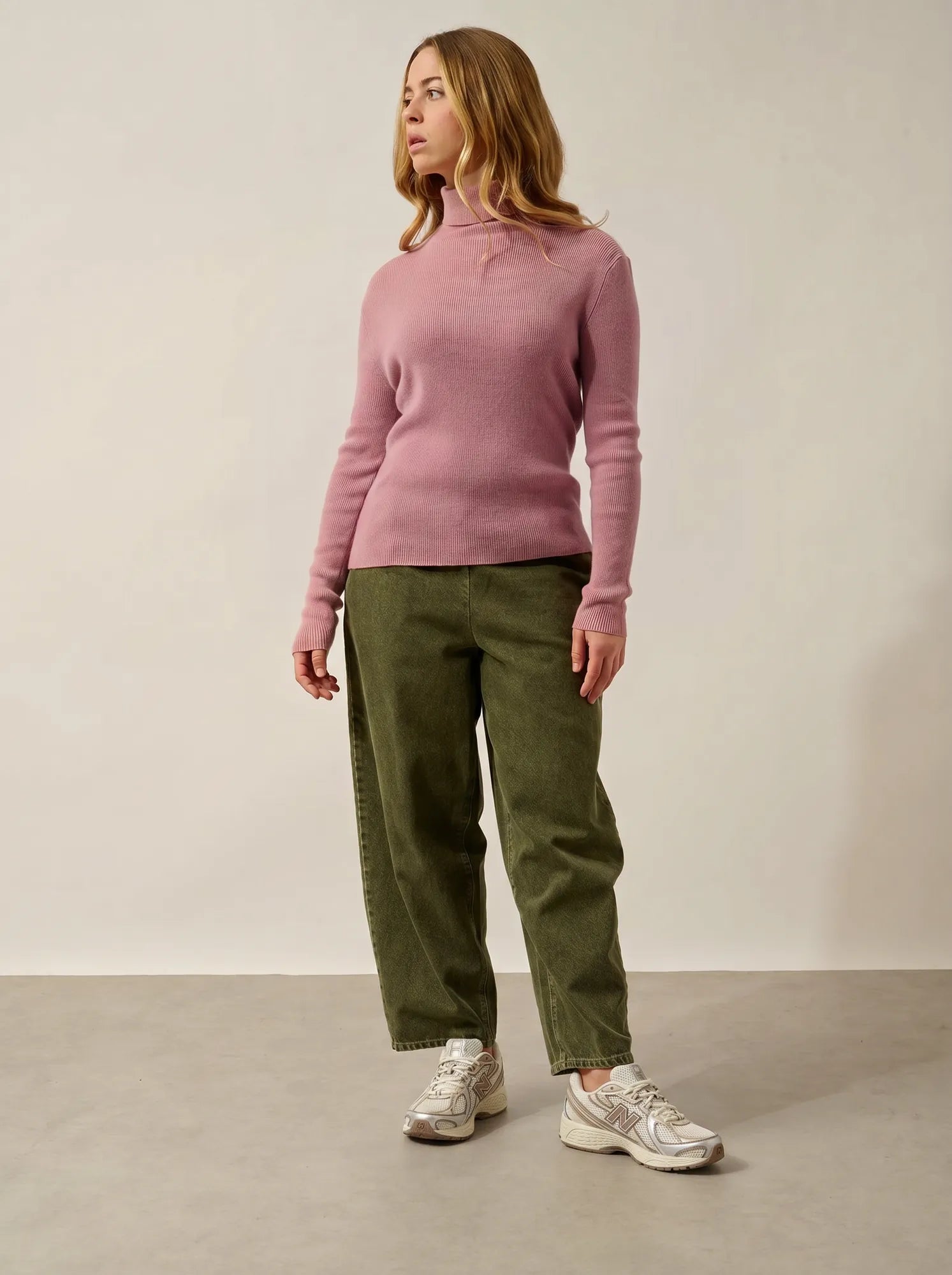SUZIE pullover rollkragen bois de rosa