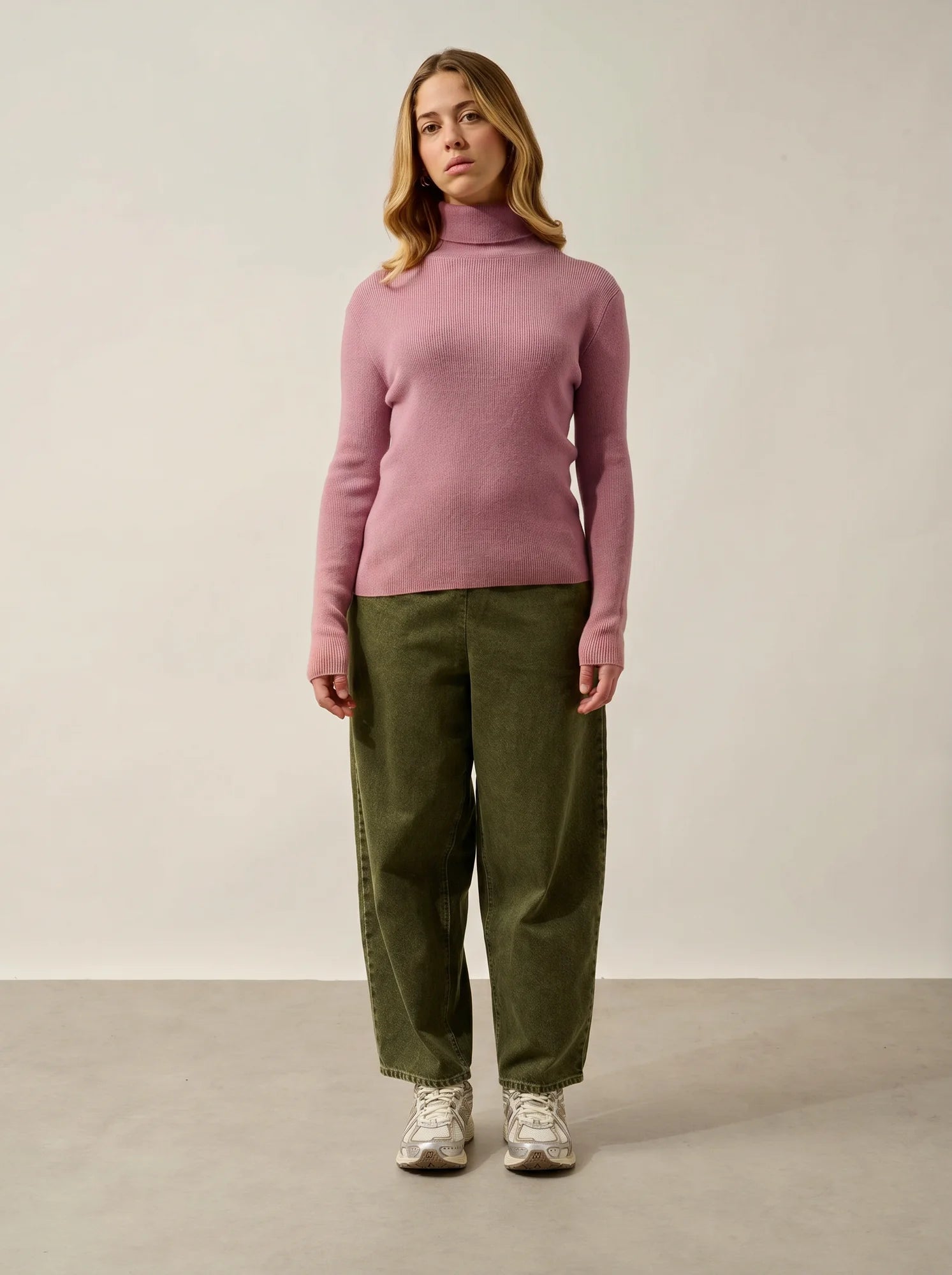 SUZIE pullover rollkragen bois de rosa