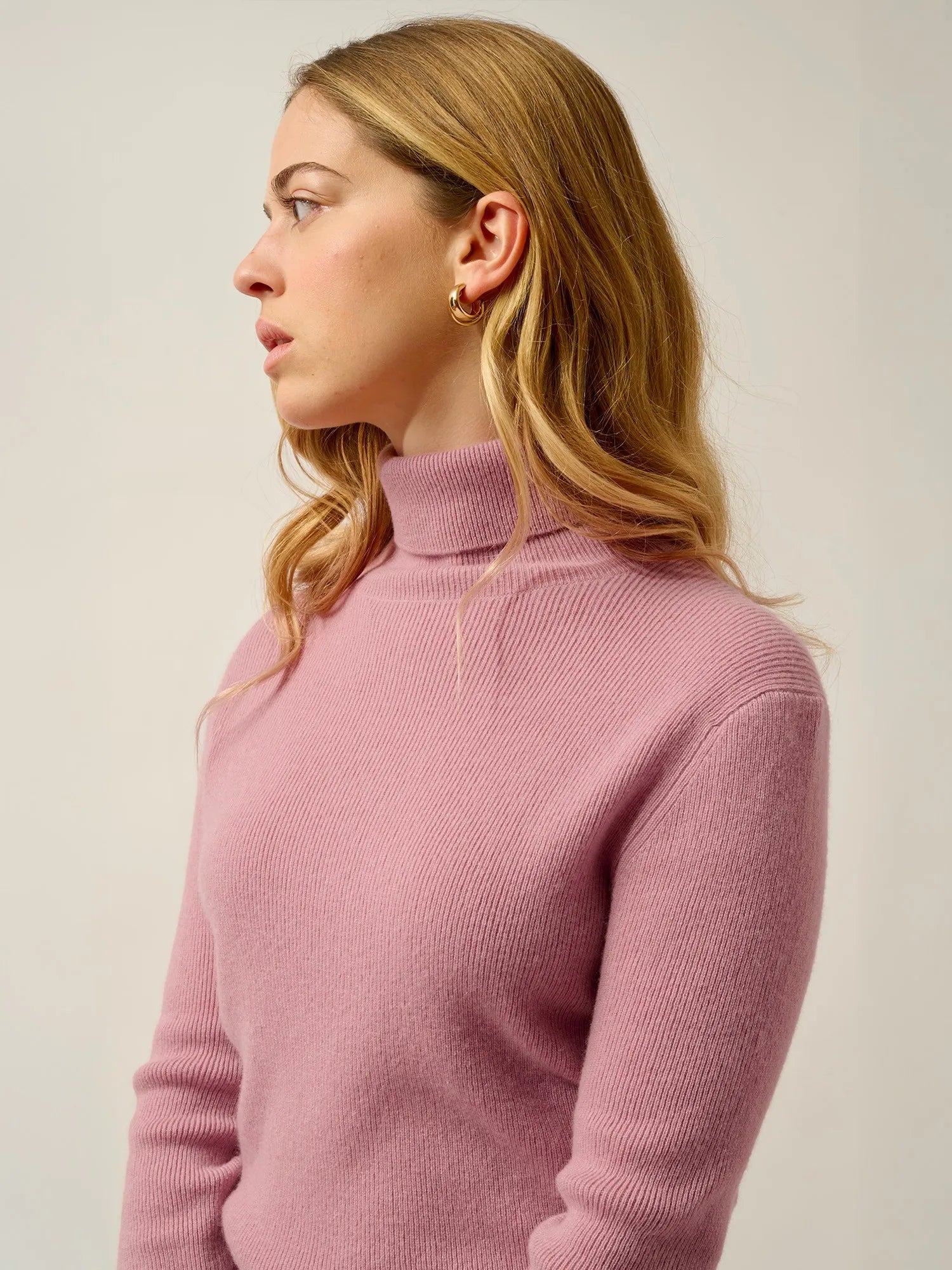 SUZIE pullover rollkragen bois de rosa