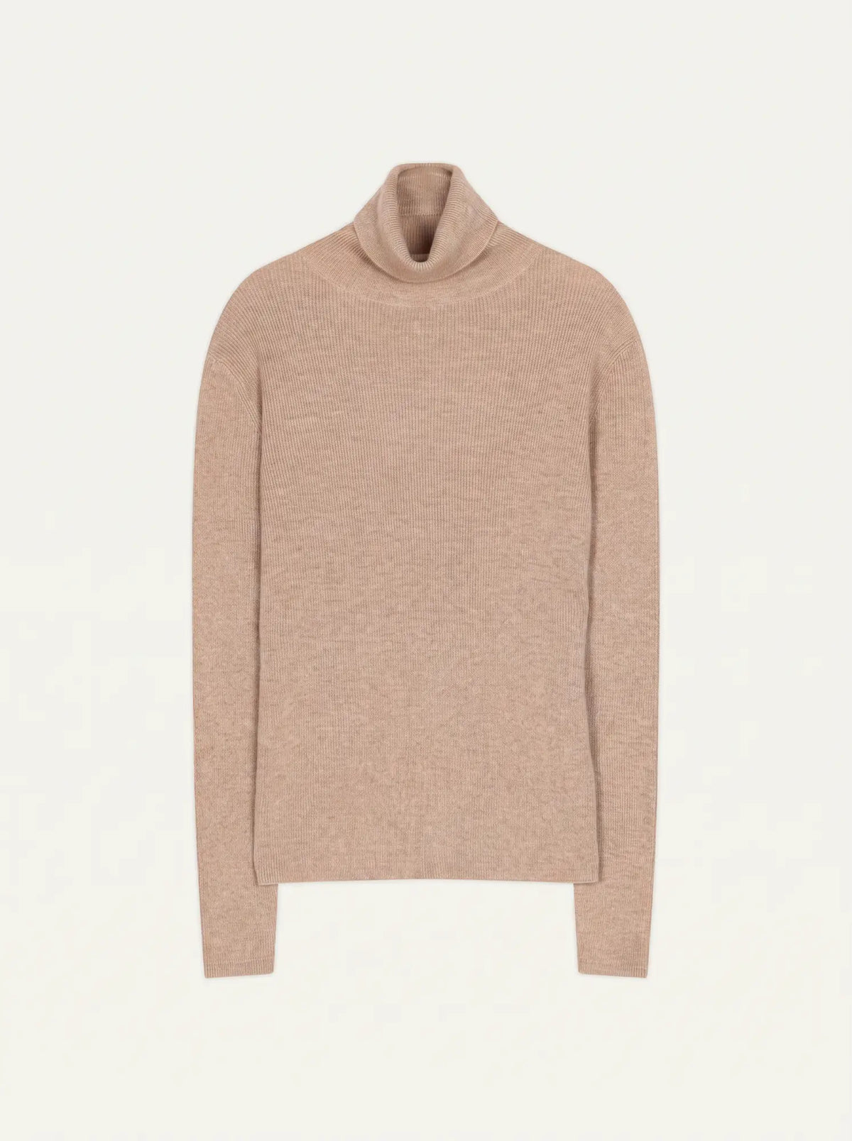 SUZIE Pull Col Roulé Sable