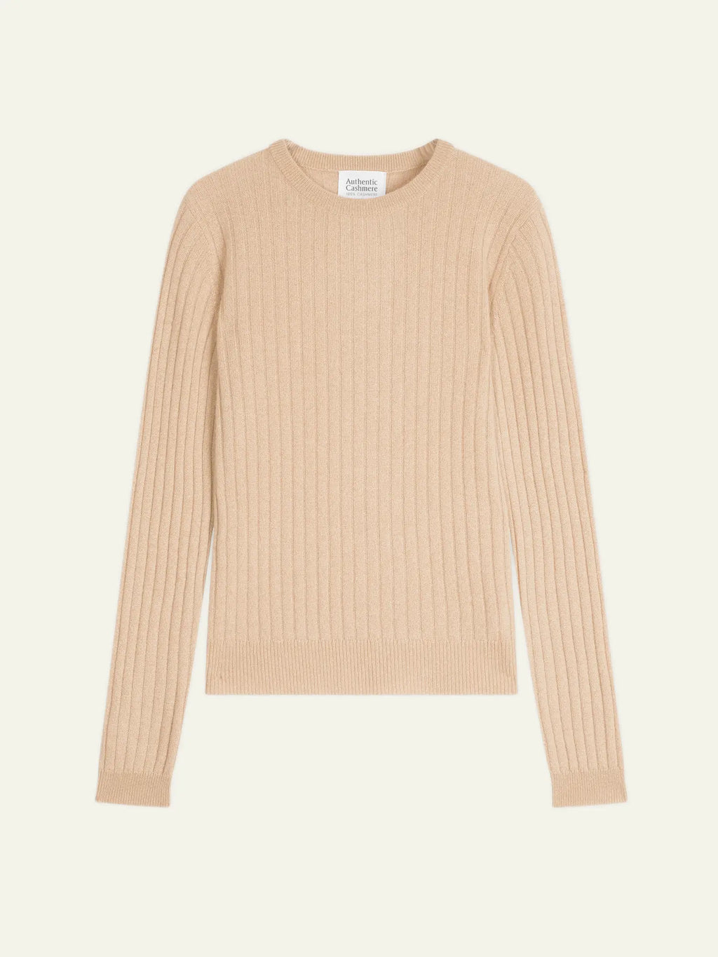 BELLA pullover rundhalsausschnitt sand