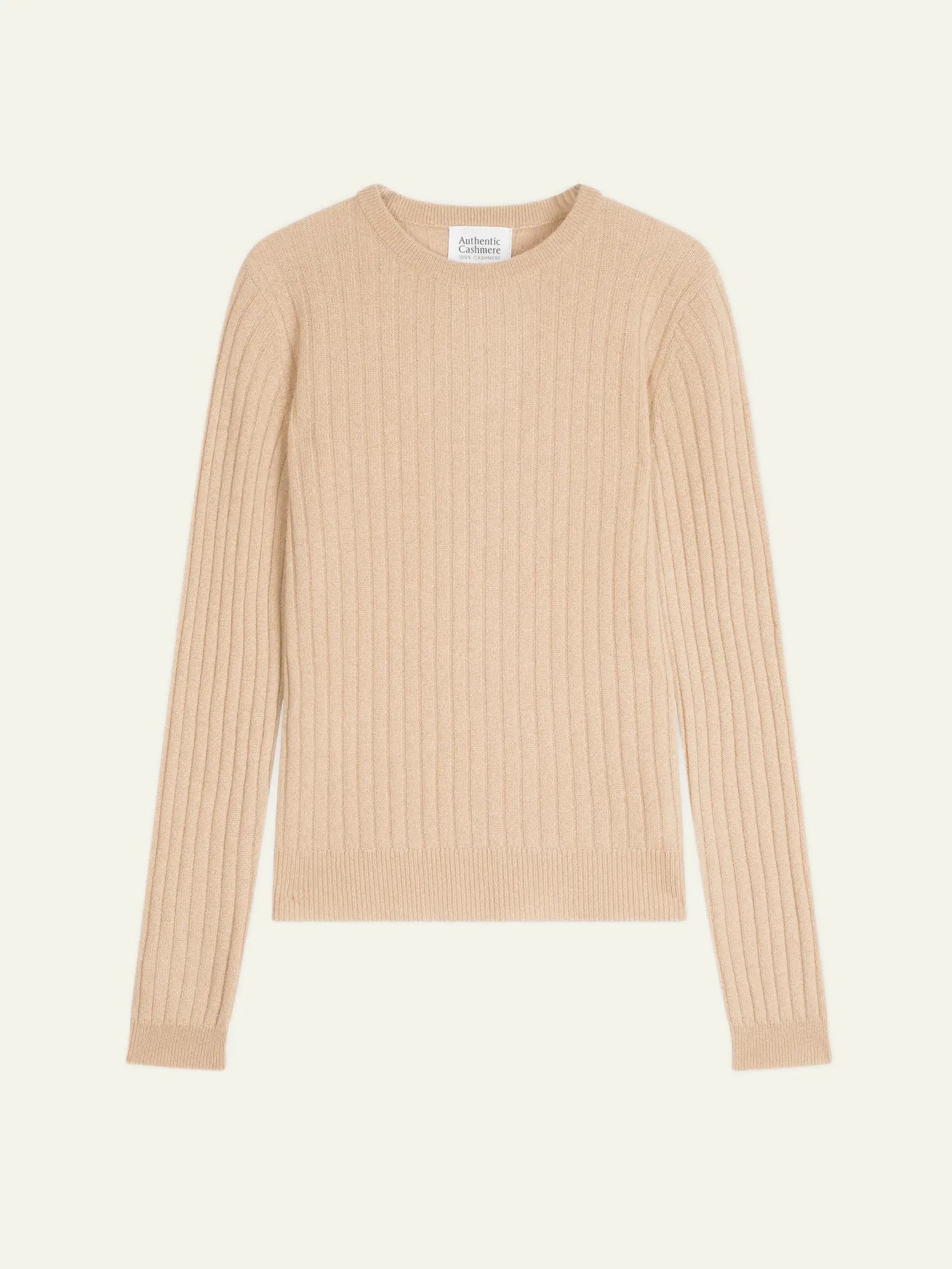 BELLA pullover rundhalsausschnitt sand