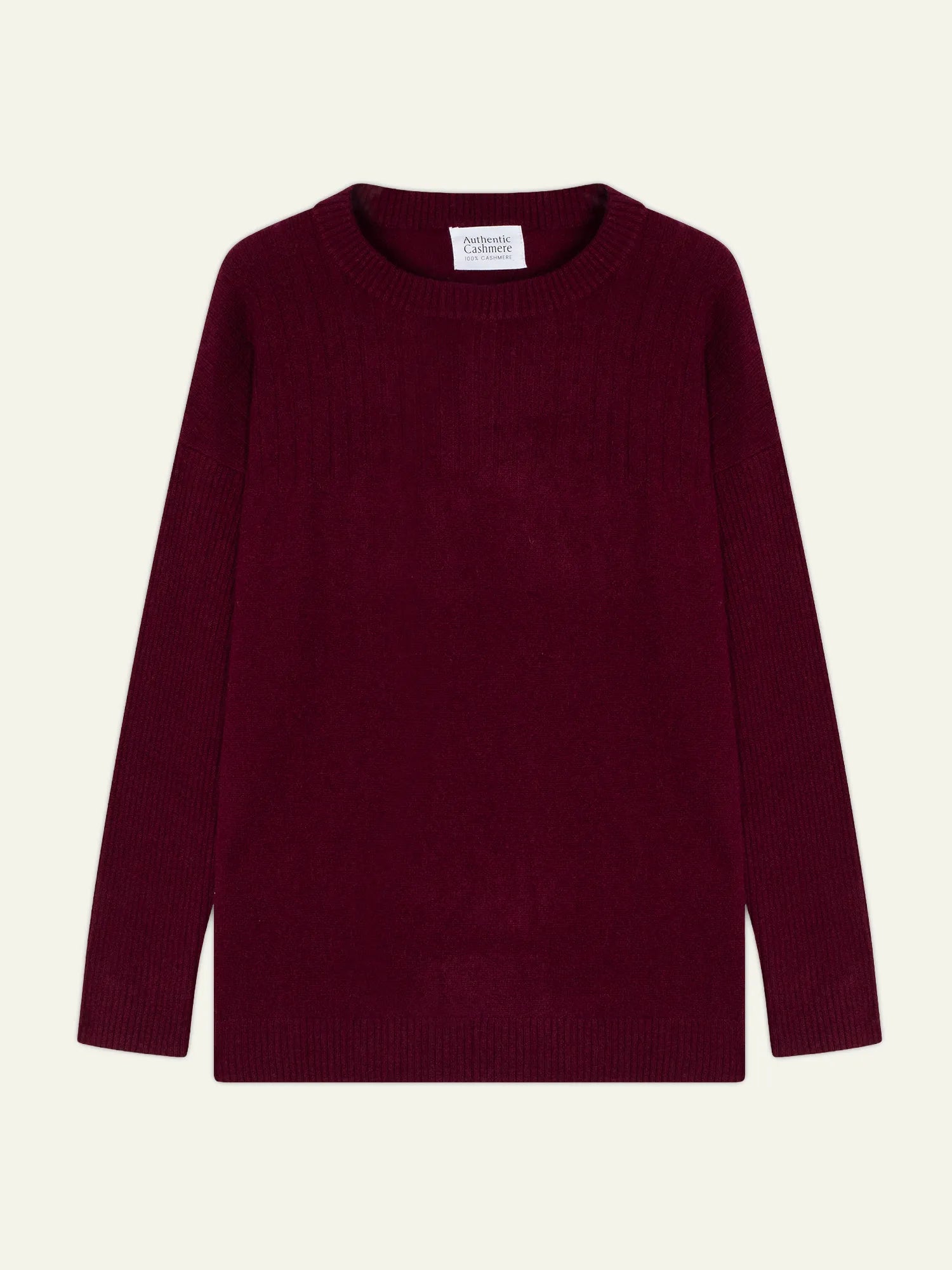 DARIA Pullover Rundhalsausschnitt Bordeaux