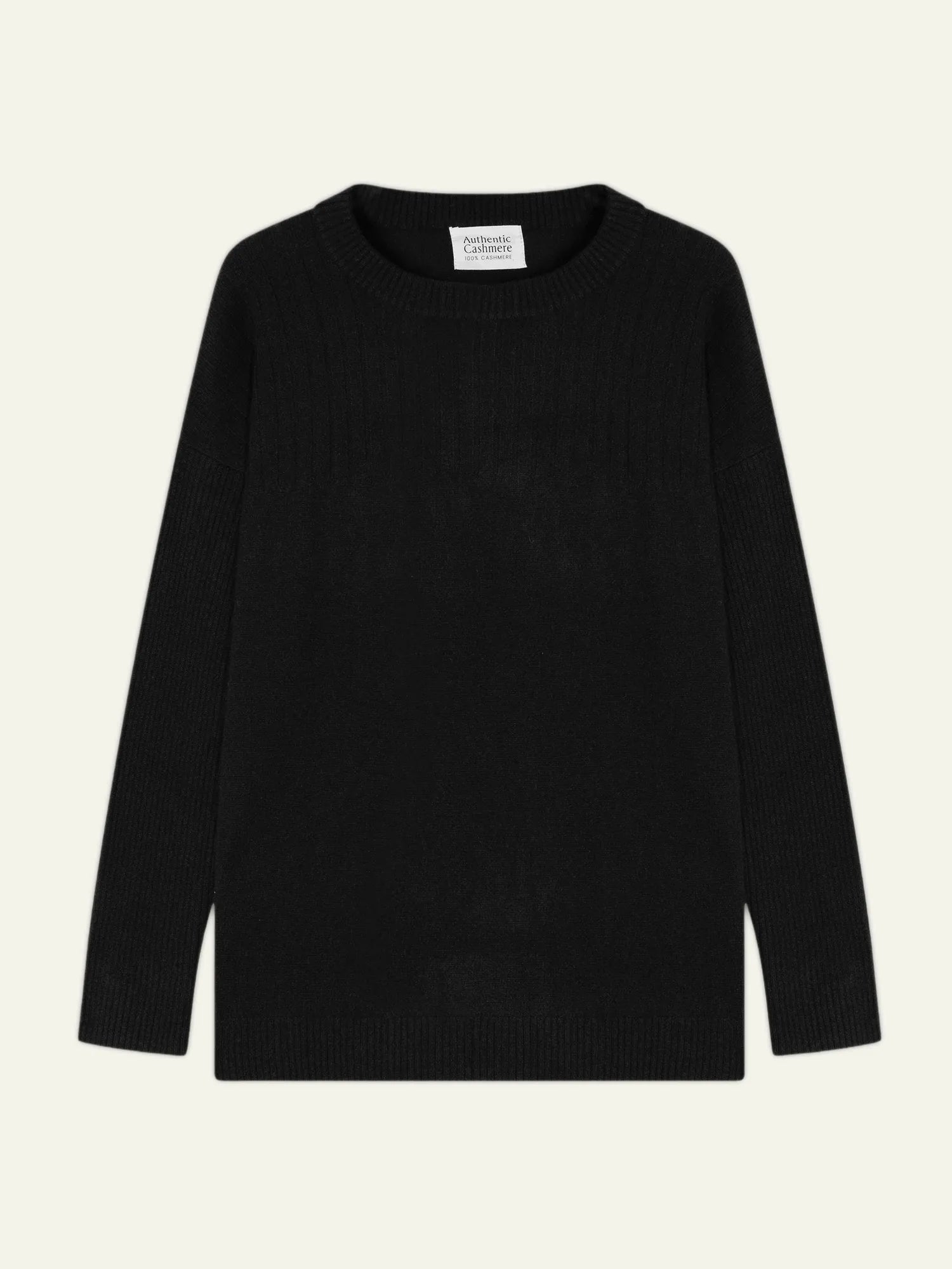DARIA pull col rond noir