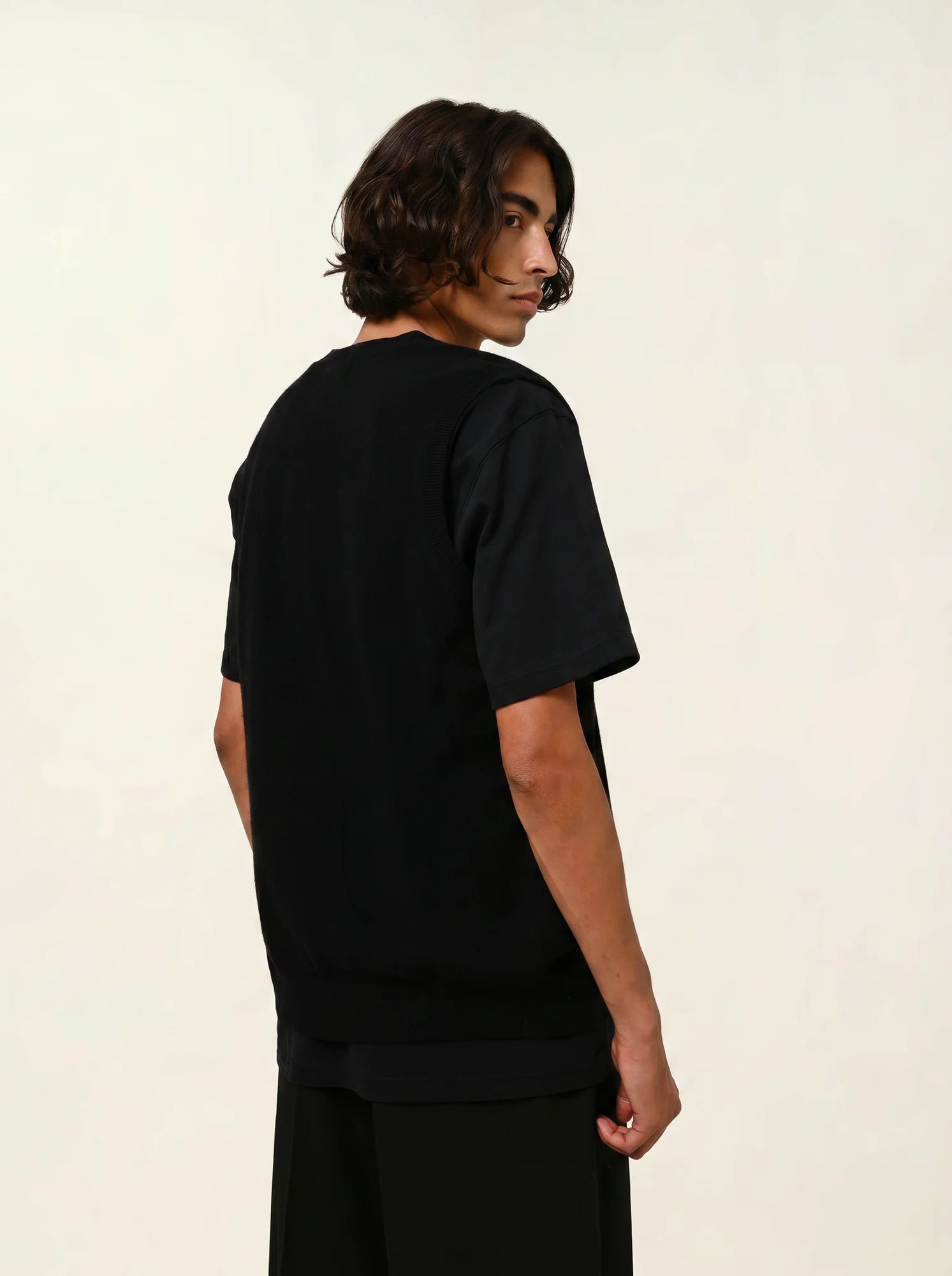 HUGO cardigan v-neck sleeveless black