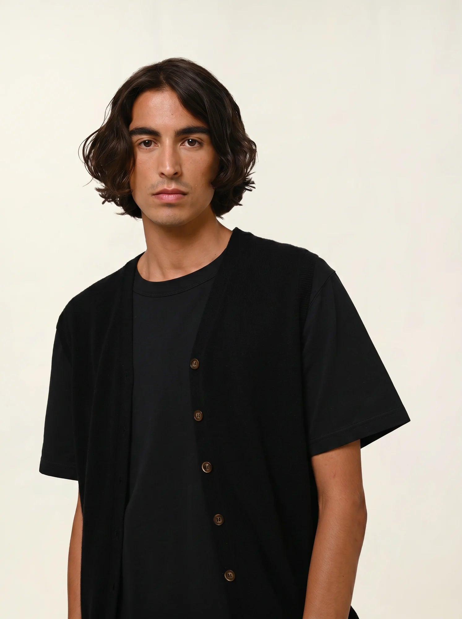 HUGO cardigan v-neck sleeveless black