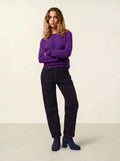 ETRET pull col rond violette
