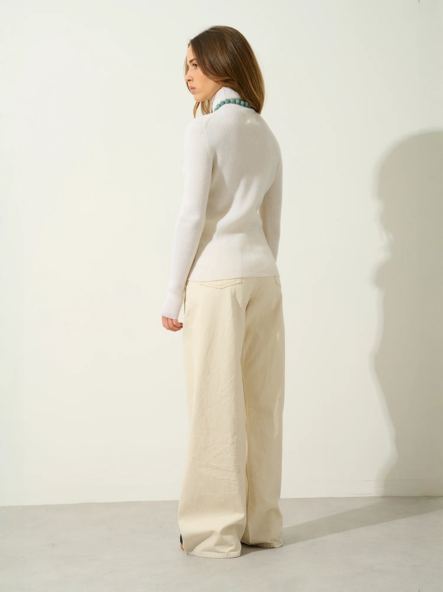 SUZIE pull col roulé neige