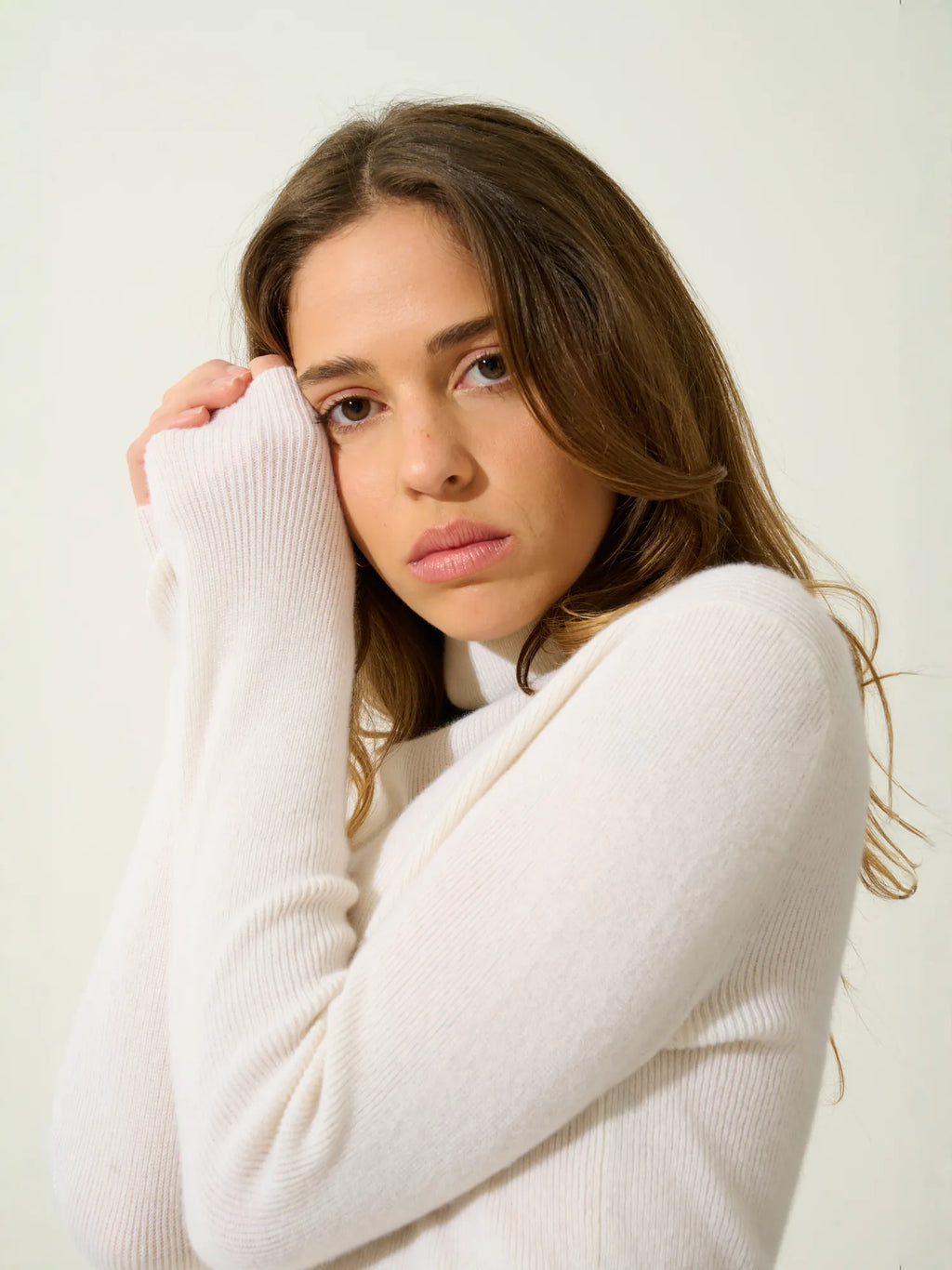 SUZIE pull col roulé neige