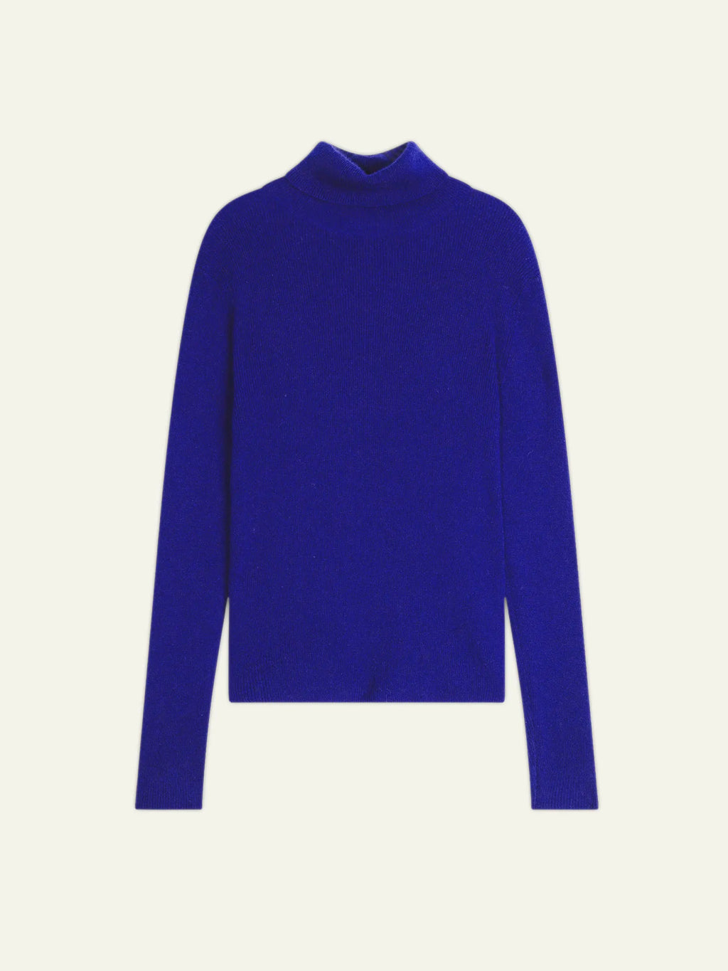 SUZIE pull col roulé indigo