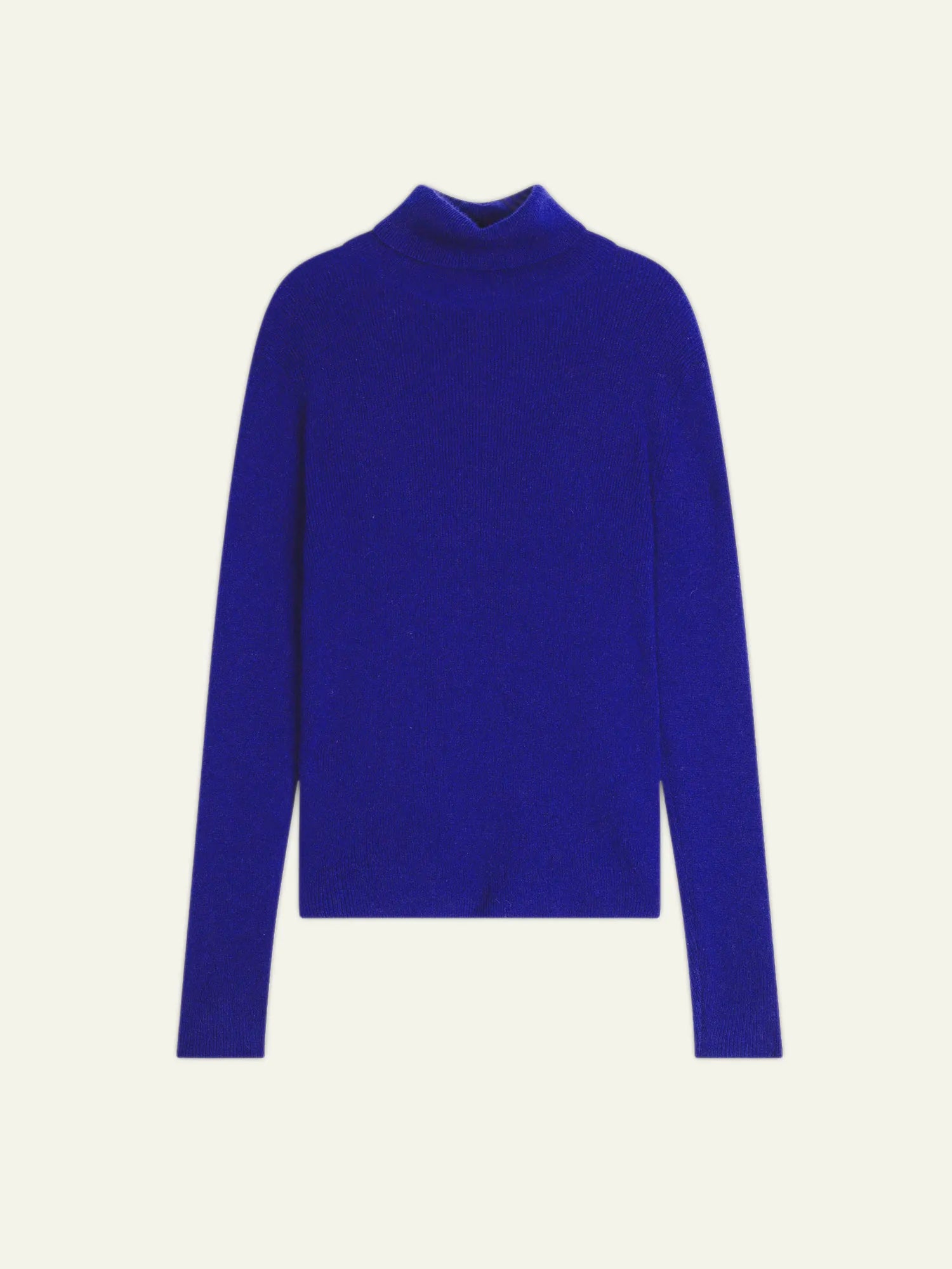 SUZIE pull col roulé indigo