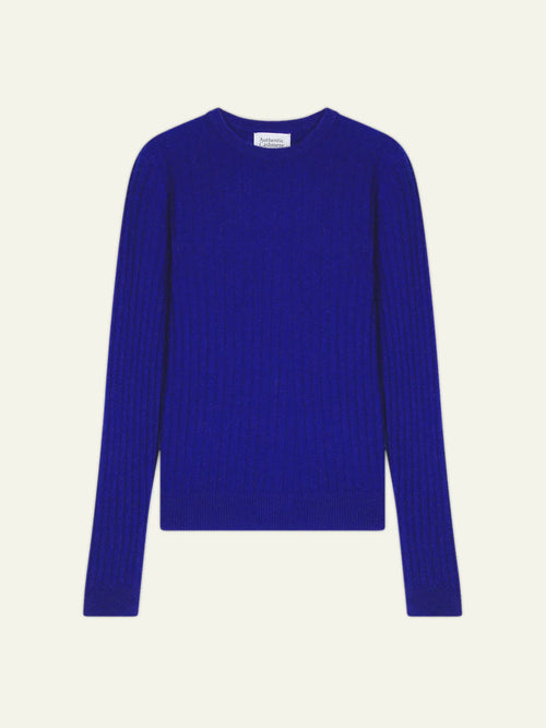BELLA sweater crew neck indigo
