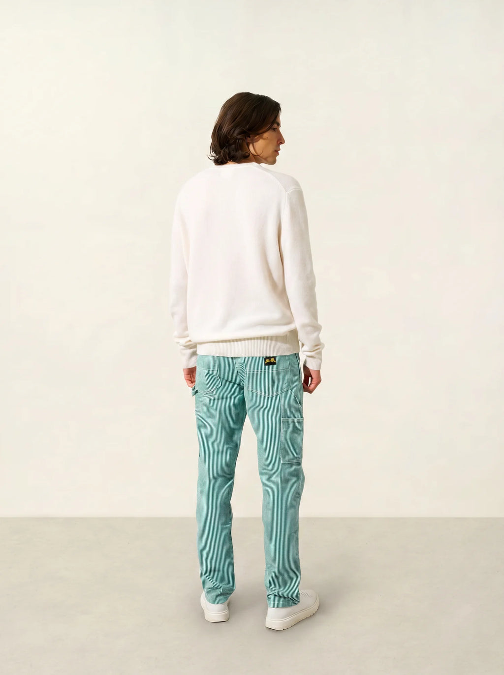 VICTOR pull col V 4 fils neige